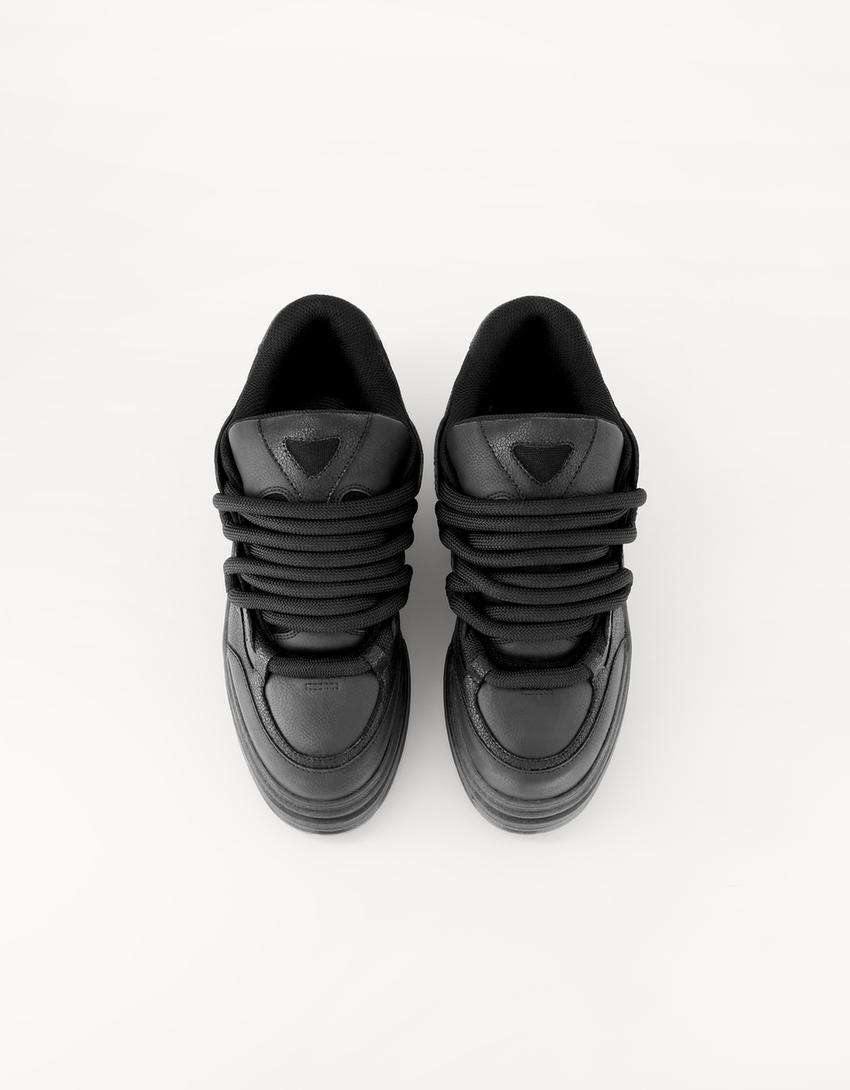 Zapatillas volumen skate-Negro-4