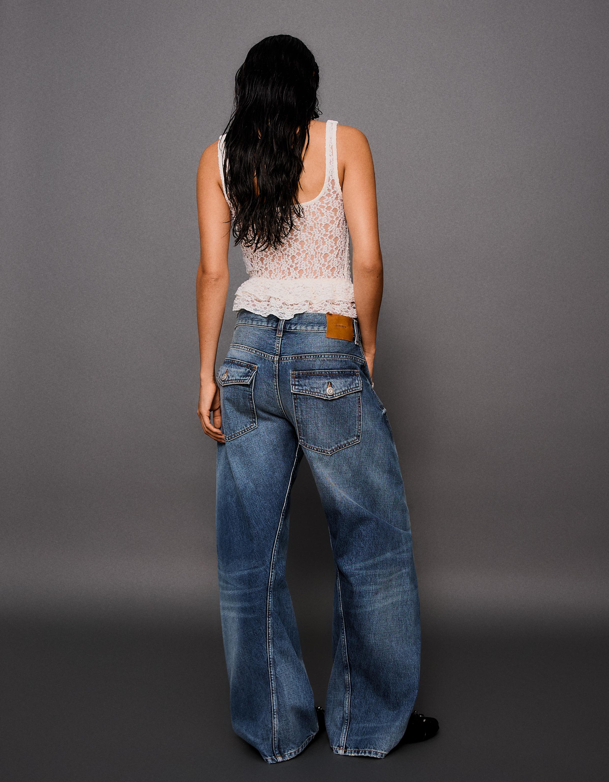 Rustic corset strappy top — Off white