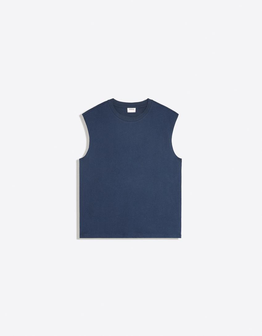 Camiseta sin mangas-Marino