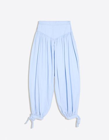 Light balloon jeans with knot — Light blue 7