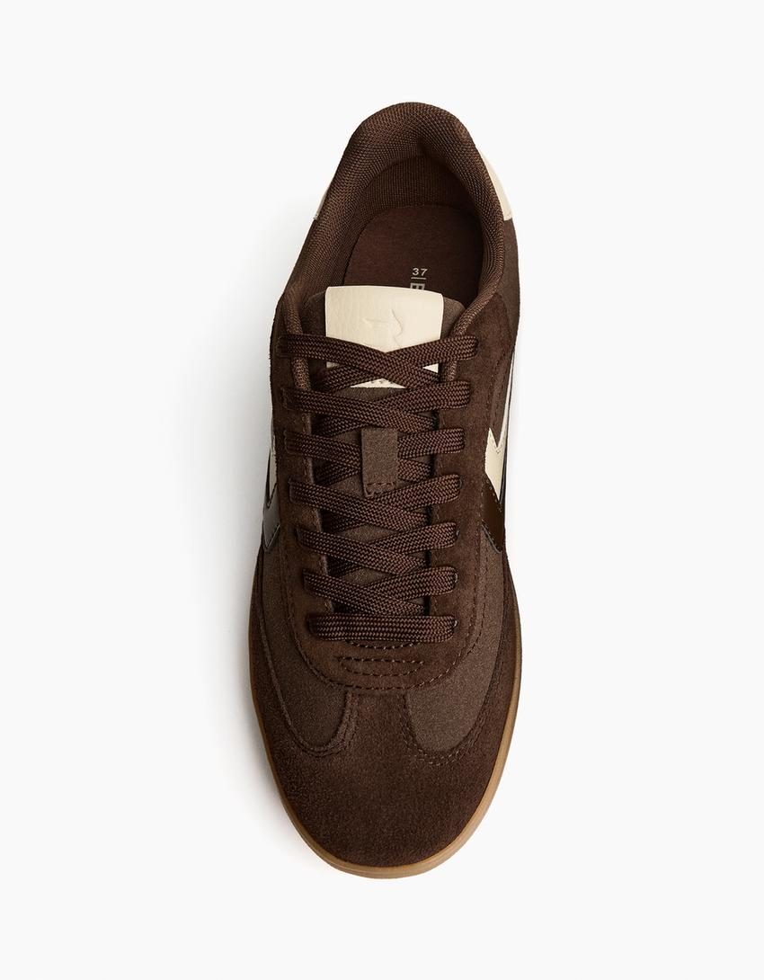 Retro sneakers-Brun