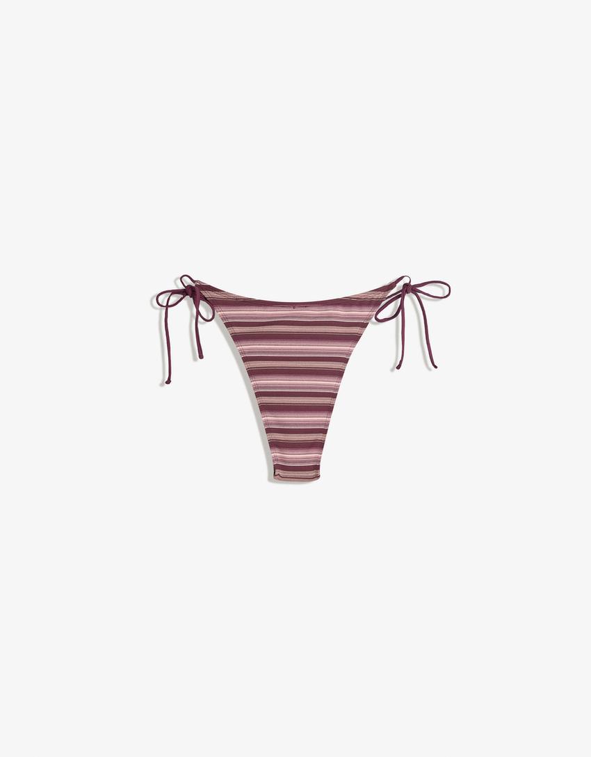 Braguita bikini rayas-Morado-4