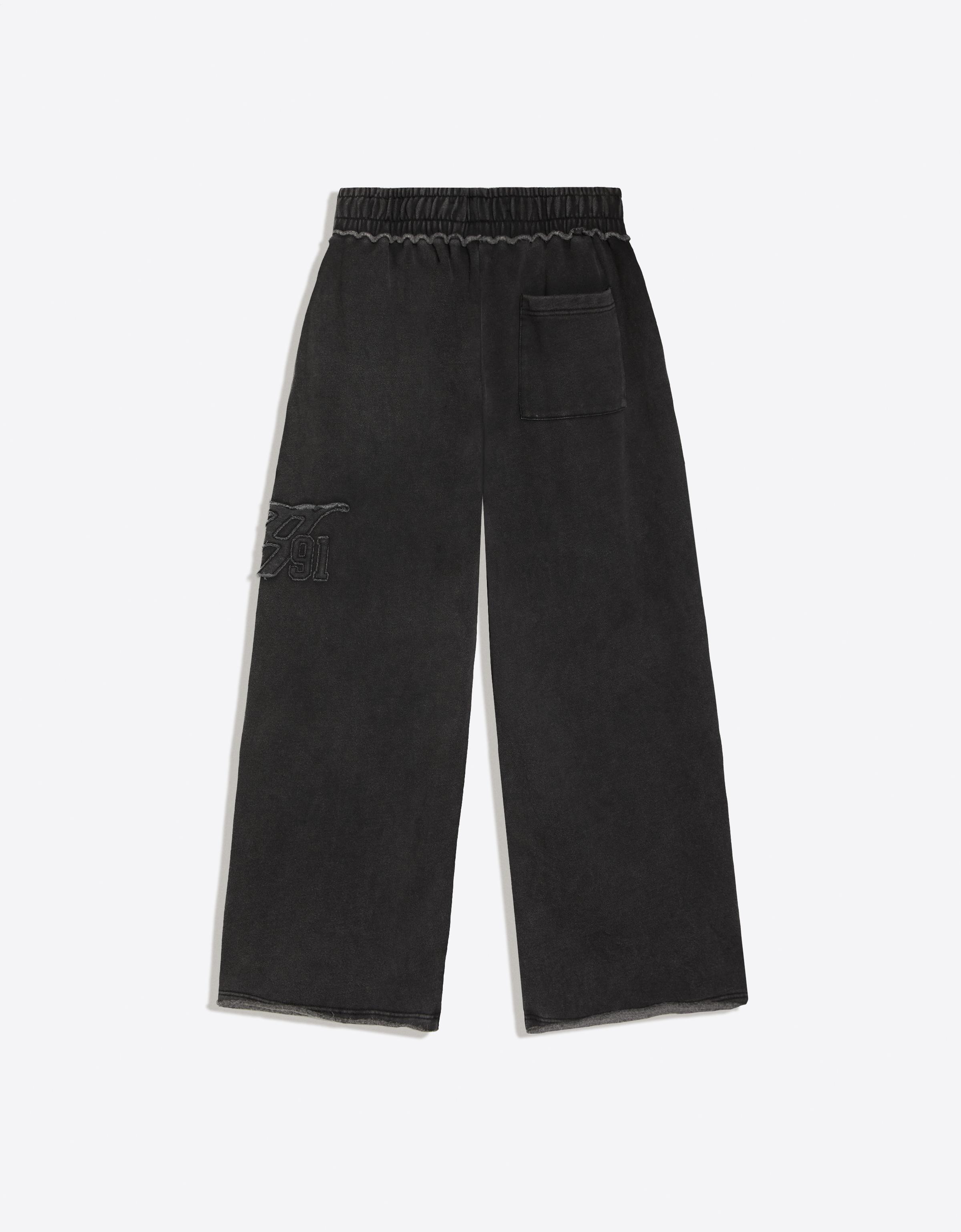 Super baggy washed trousers — Grey
