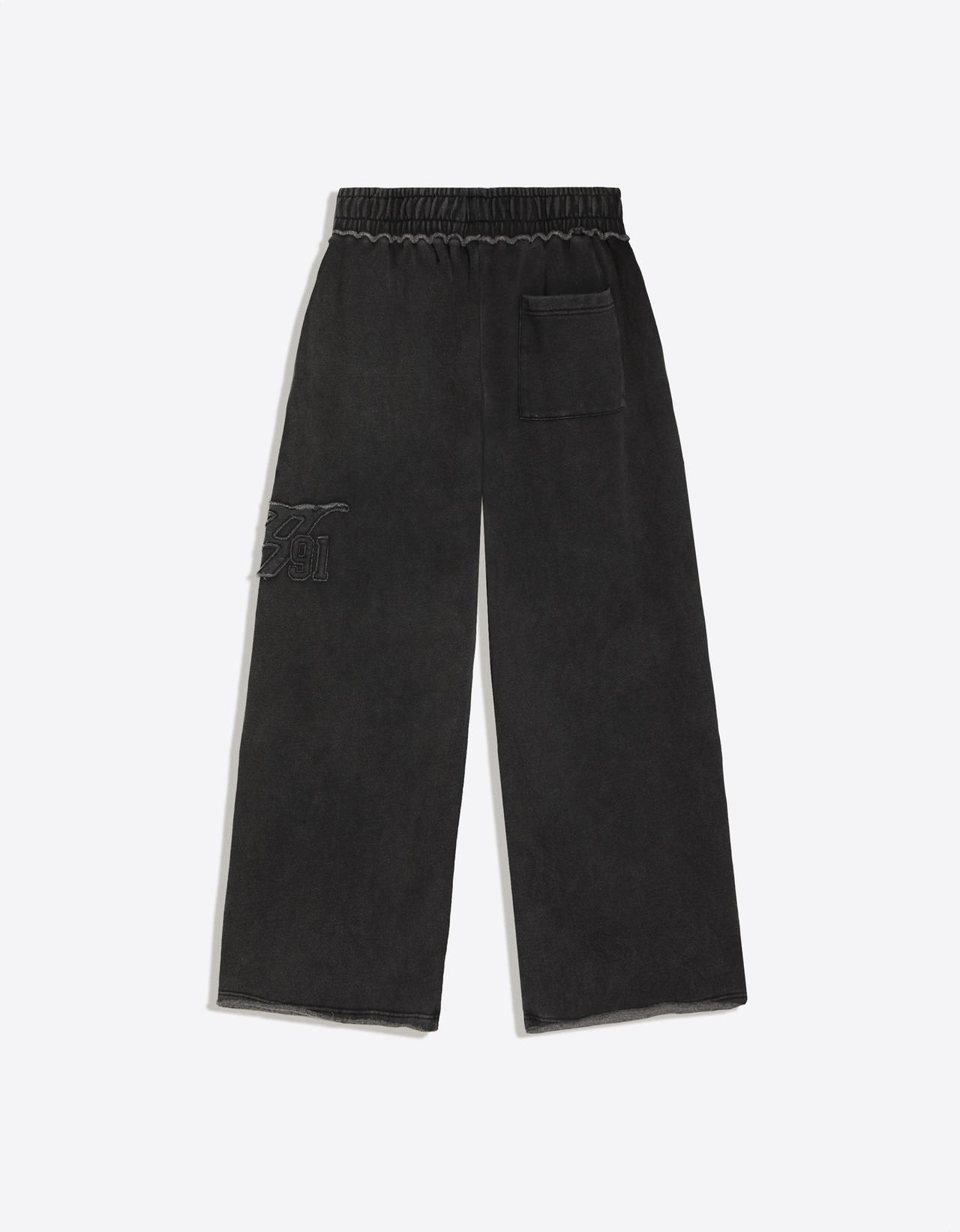 Super baggy washed trousers — Grey
