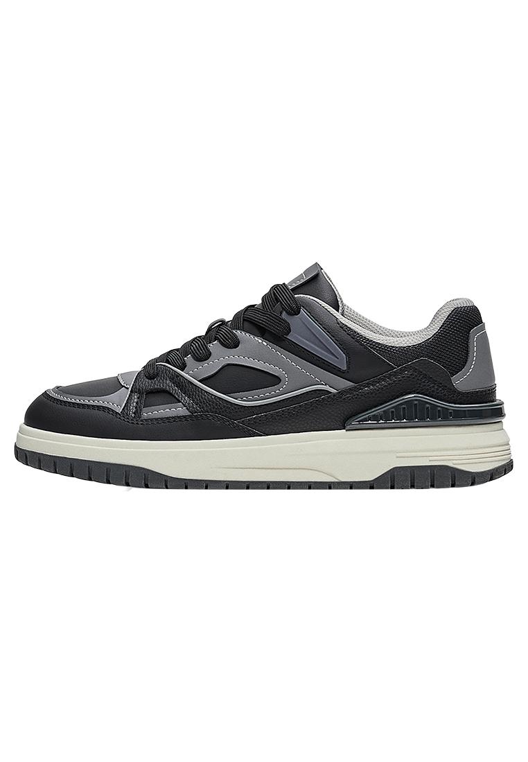 Chunky panelled trainers — BLACK