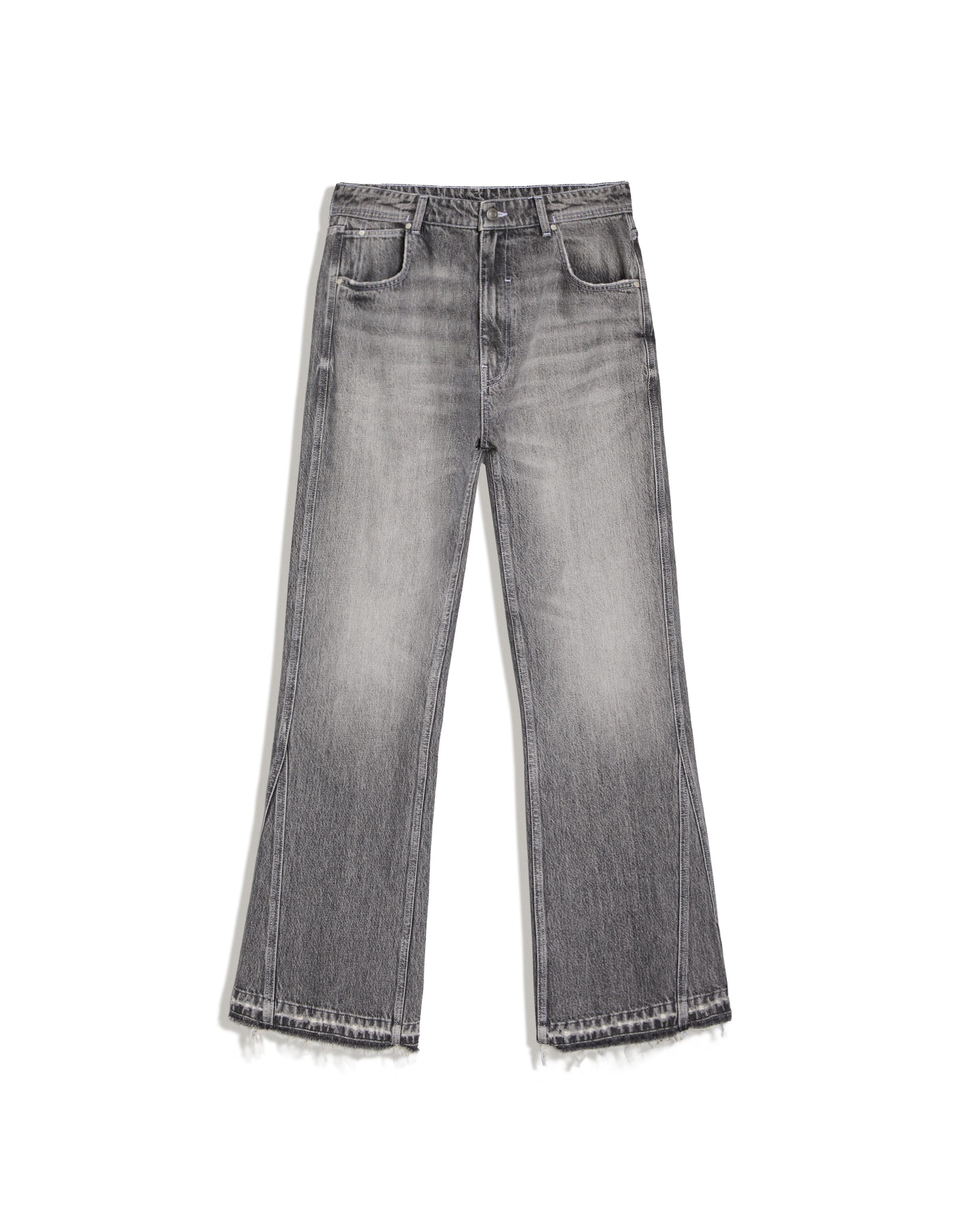 Straight flared jeans — Grey