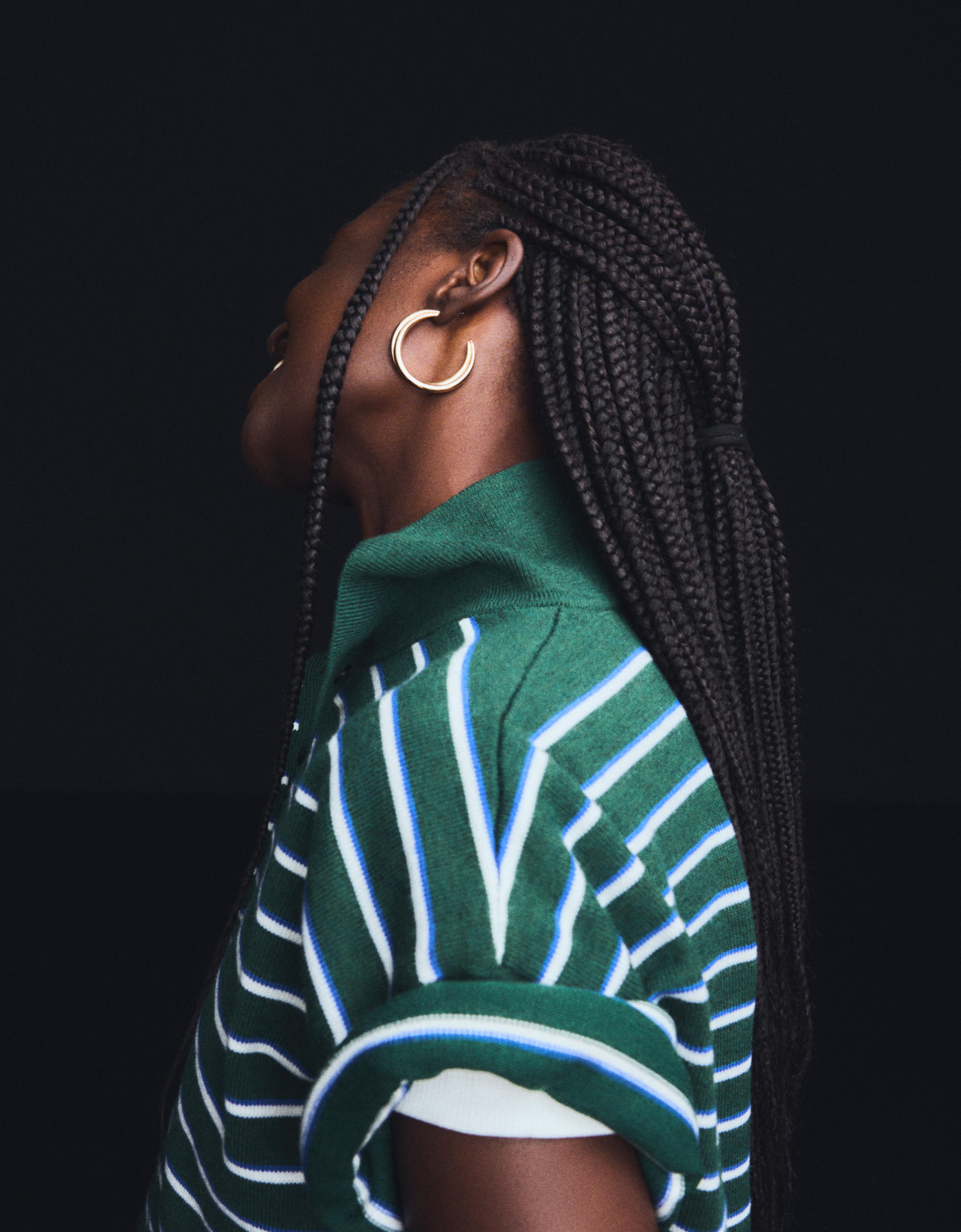 Bershka 3er-Pack Geflochtene Creolen Damen Gold