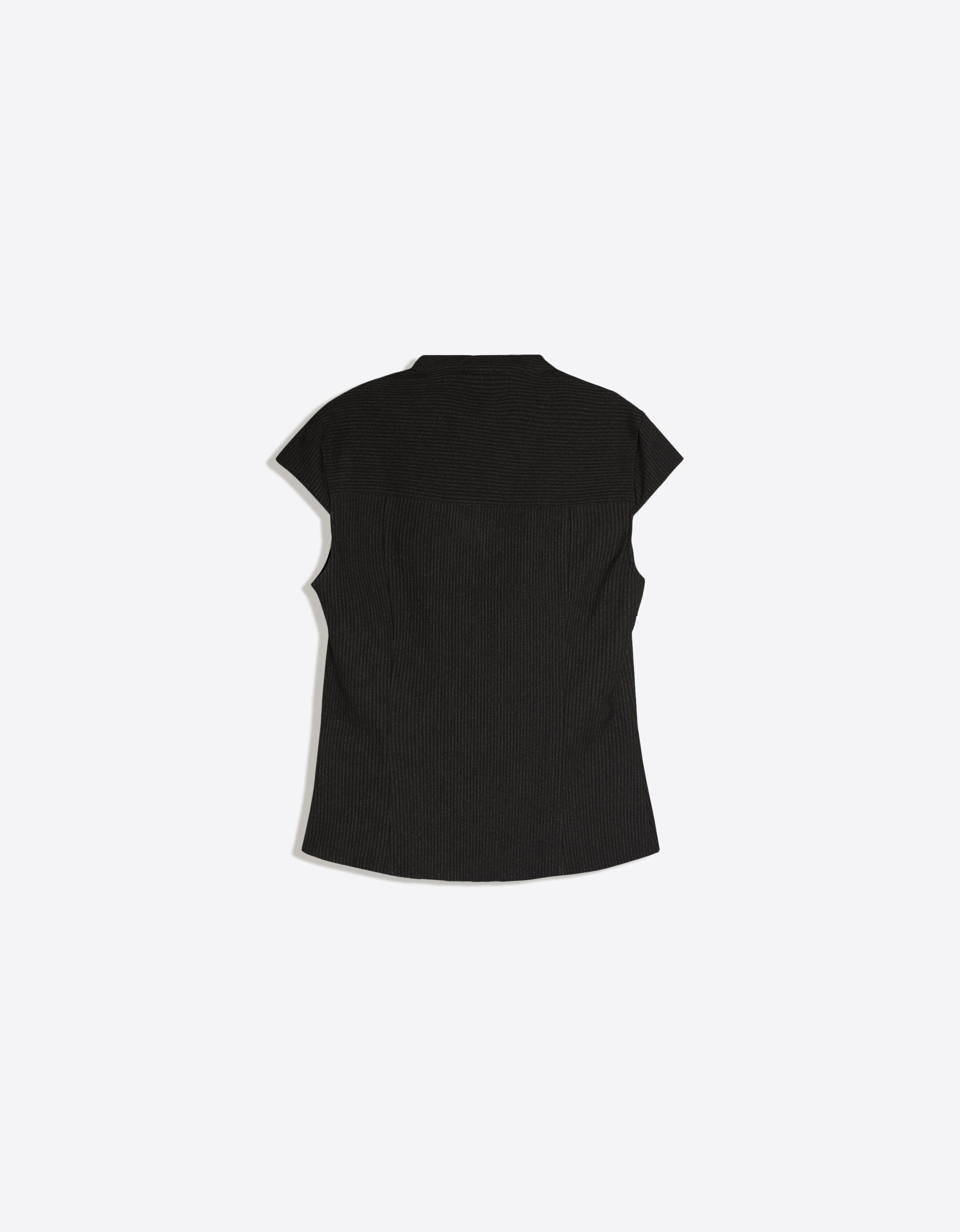 Short sleeve wrap shirt — Grey