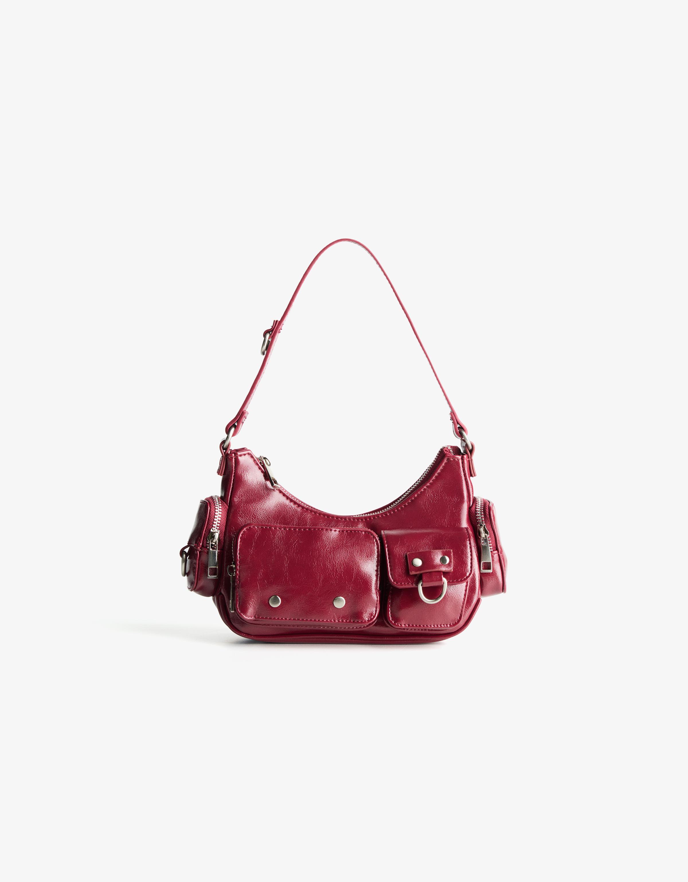 バッグ MULTI POCKET SHOULDER BAG (SMALL) Multi-pocket shoulder bag - Women | Bershka