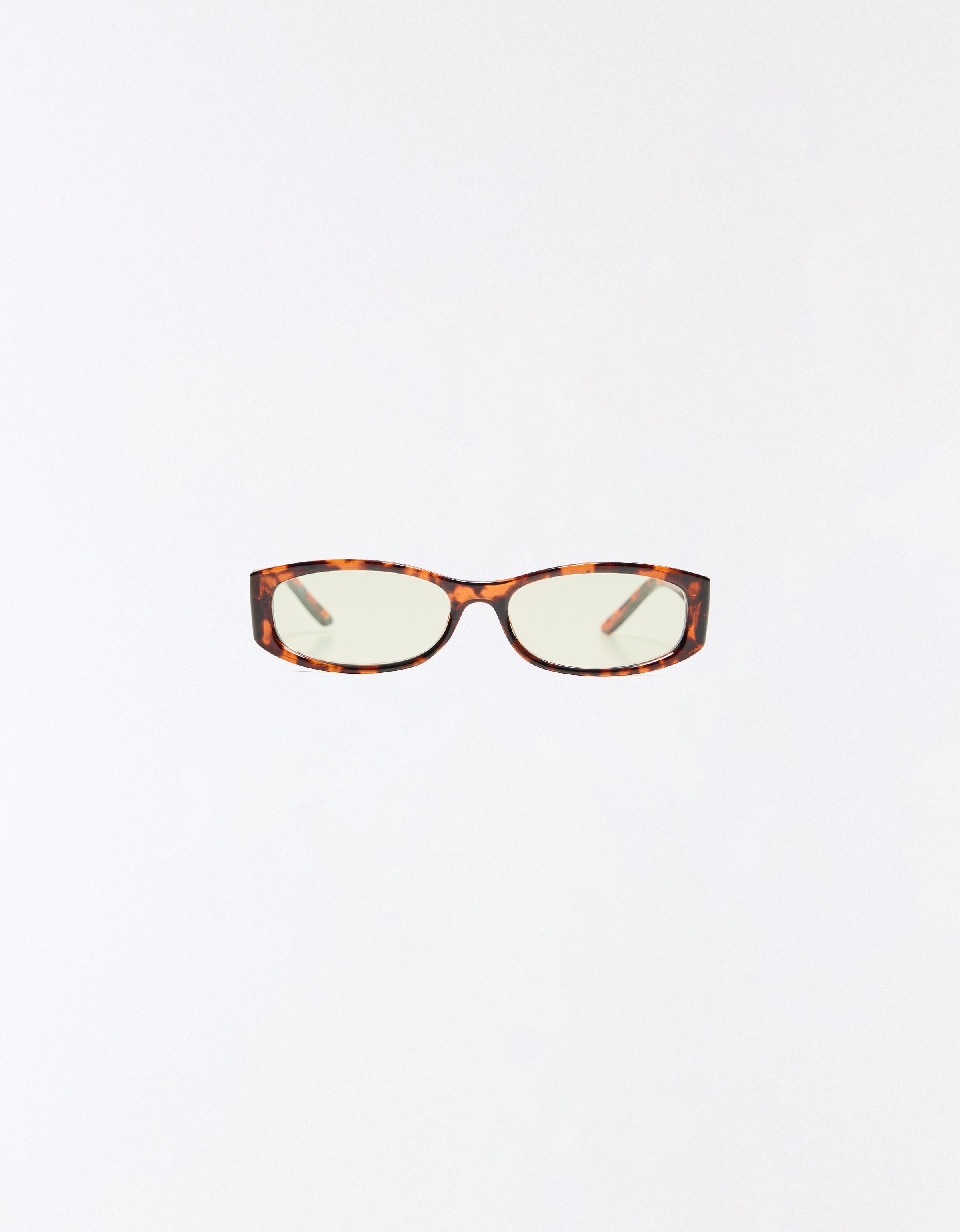 Bershka Gafas Carey Filtro Luz Azul Mujer Marrón