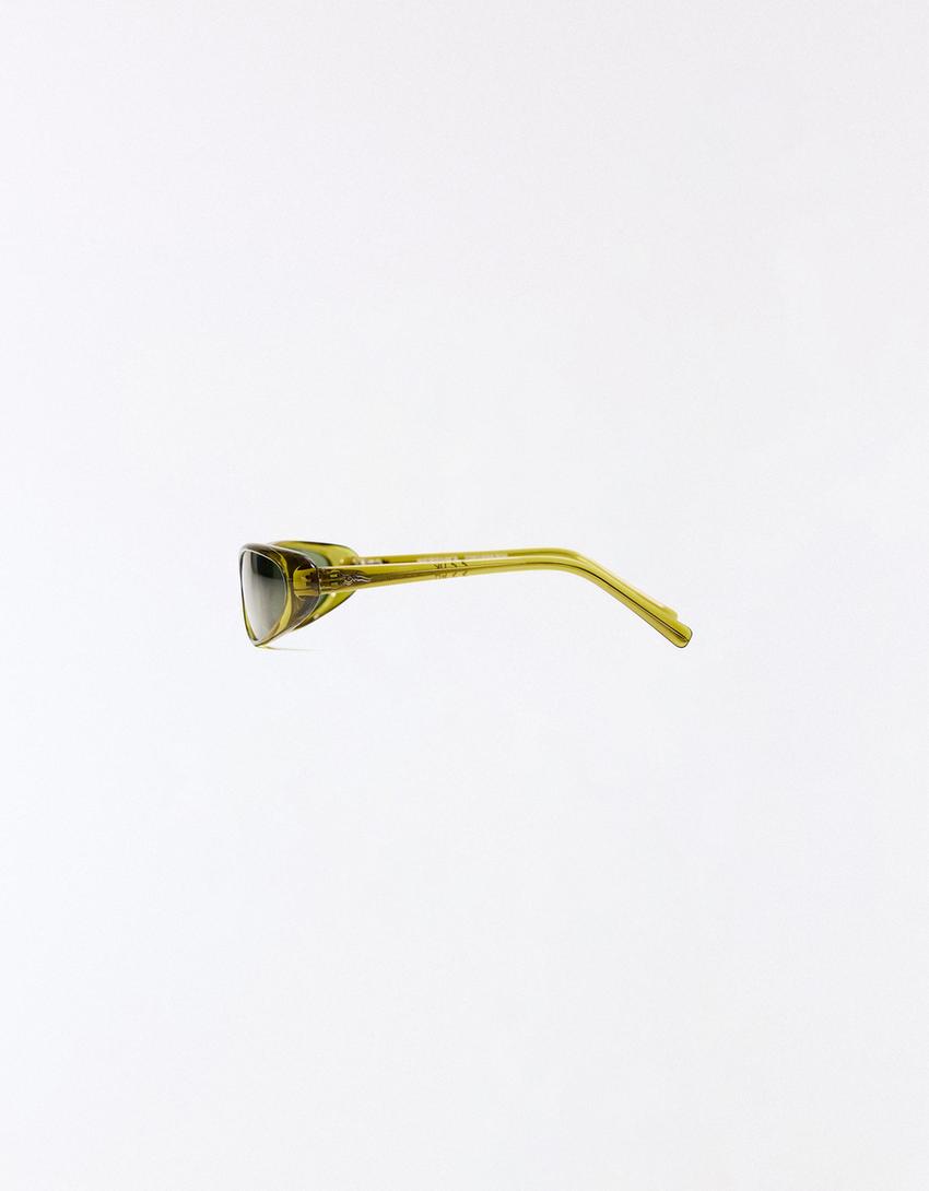 Lunettes de soleil ovales-Vert
