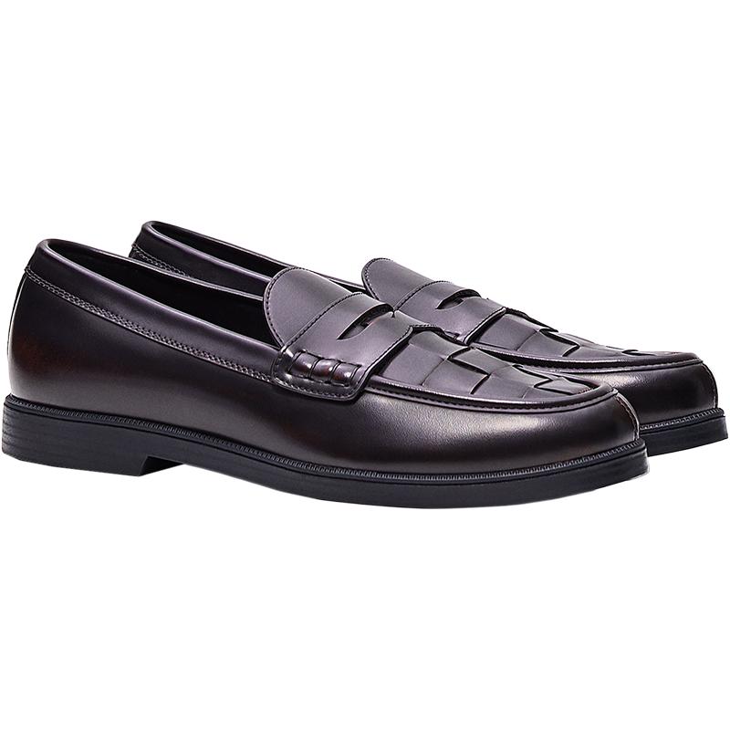 Fine braided loafers — Brown