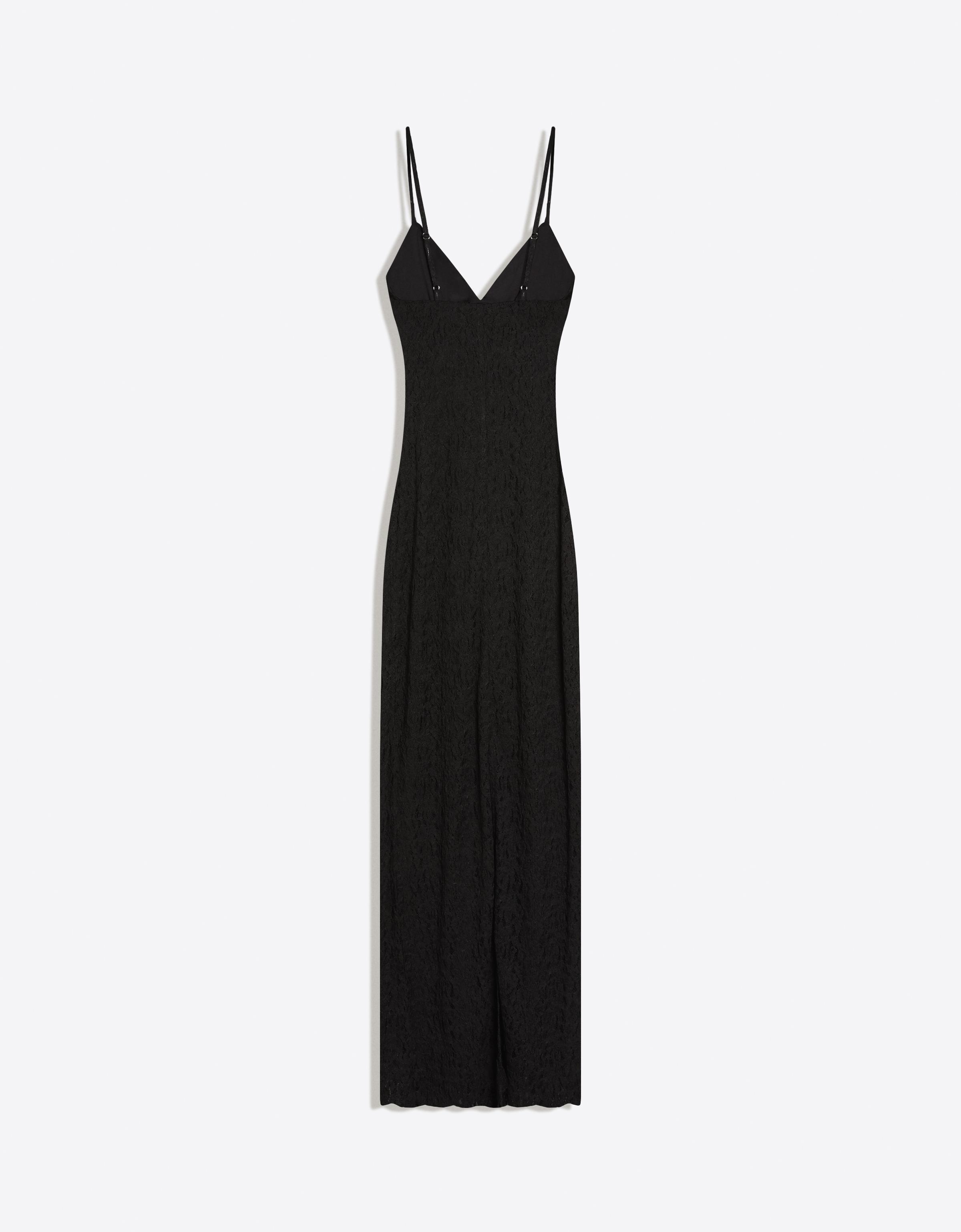 Lace strap midi dress