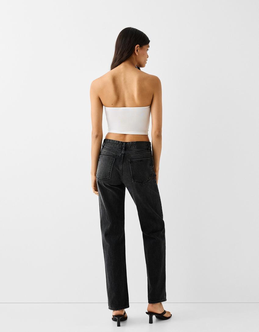 Jeans straight-Preto-2