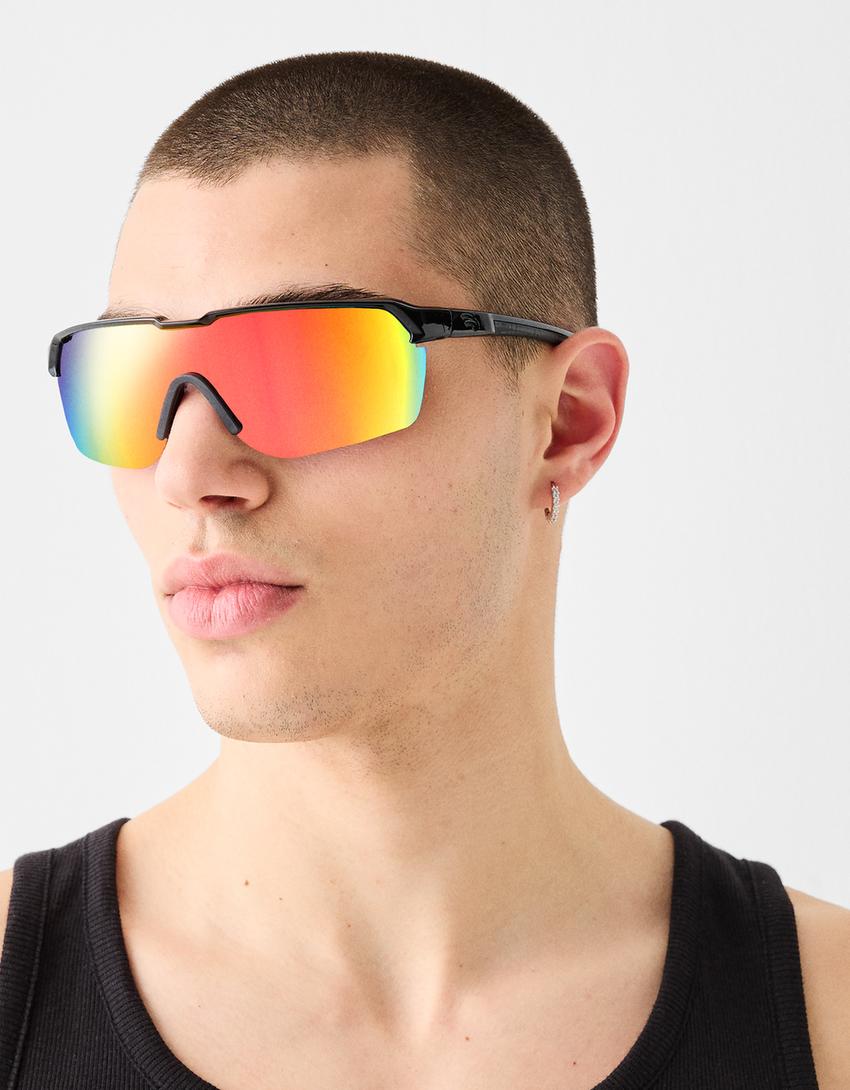 Lunettes de soleil sportives-Noir-3