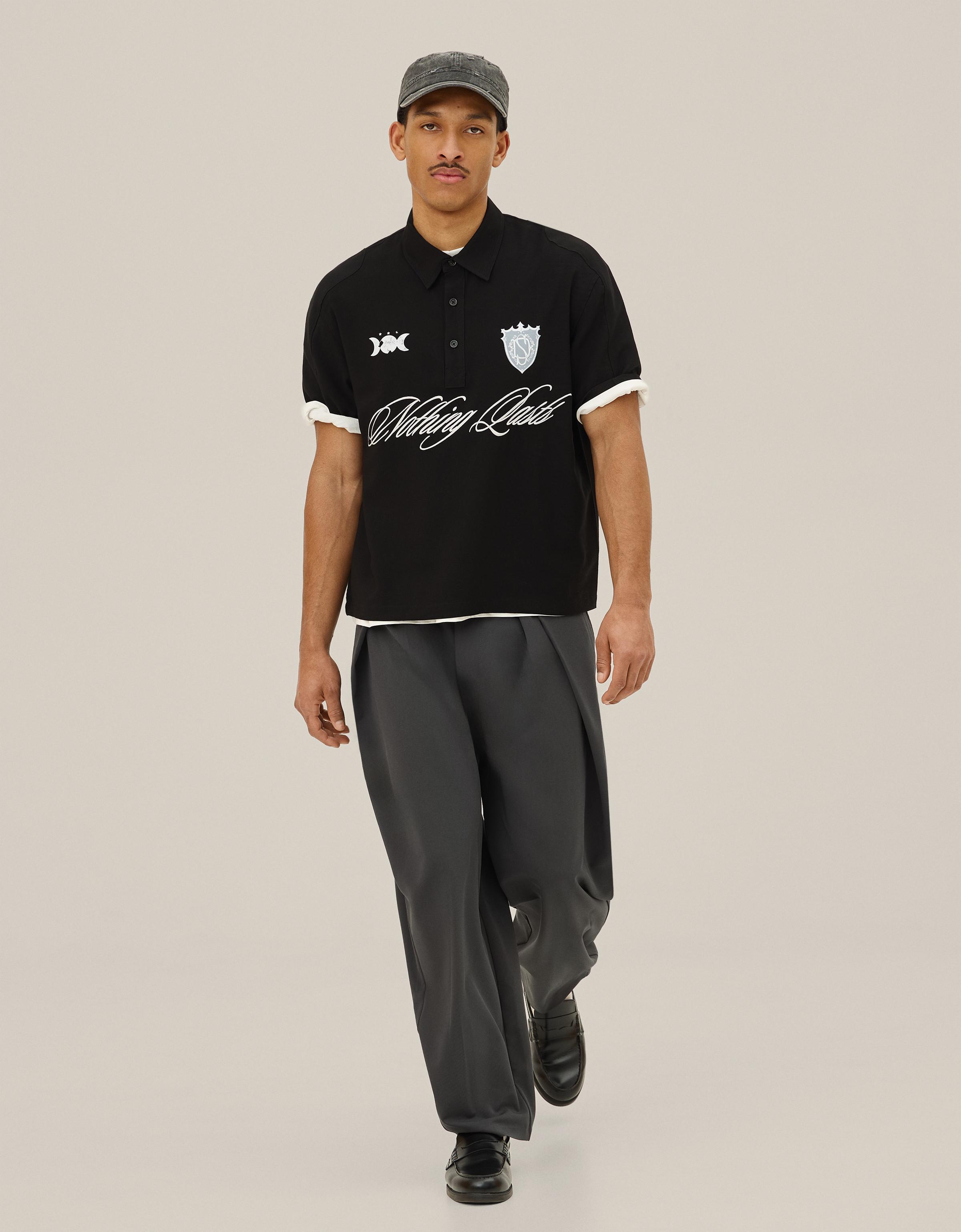 Kısa kollu nakışlı polo - Görsel 11