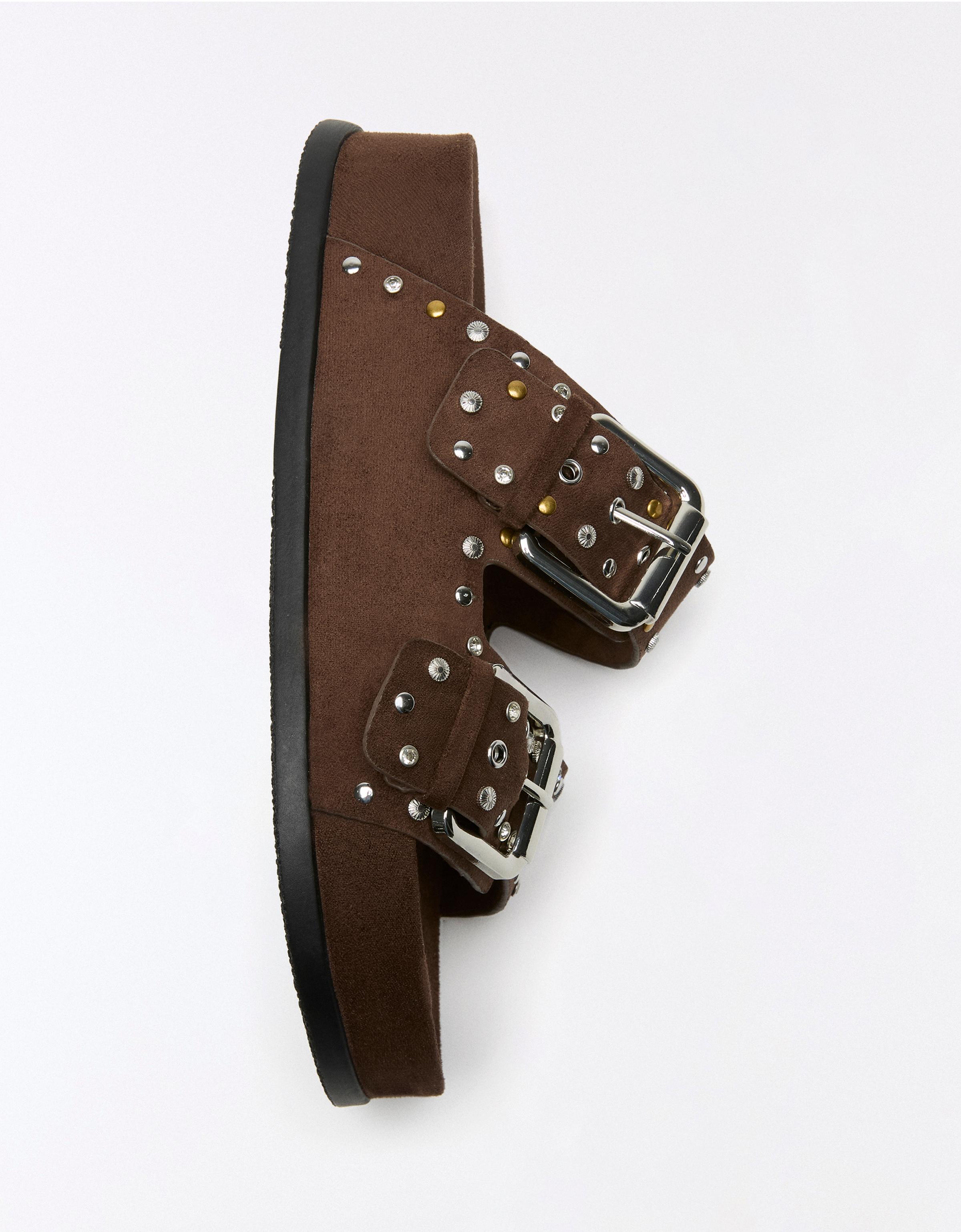 Tokalı düz sandalet - Görsel 29