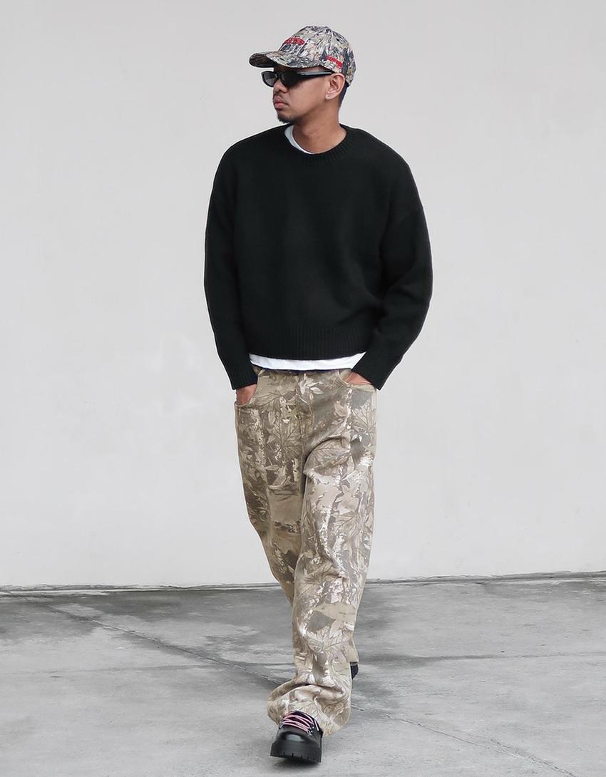 Pantalón superbaggy print-Multicolor