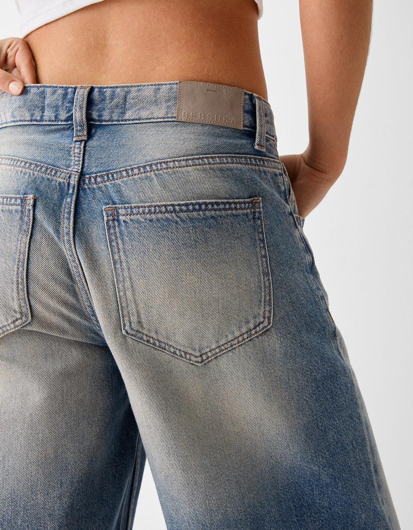 Jean large-Bleu lavé-6