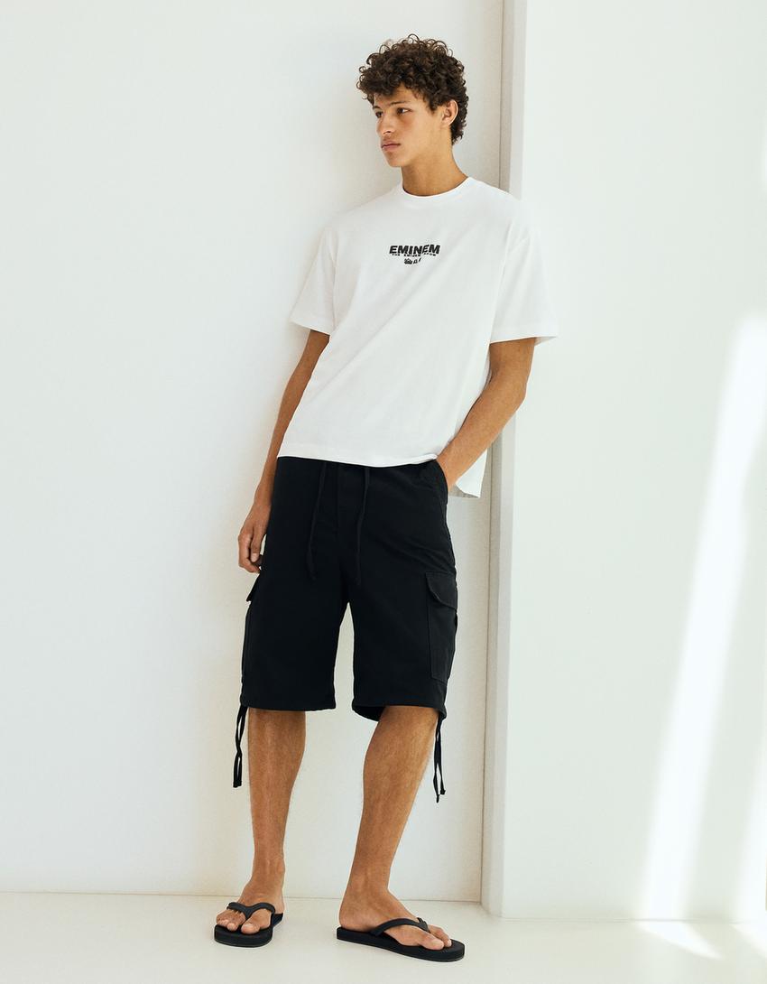 EMINEM relaxed fit print T-shirt-White