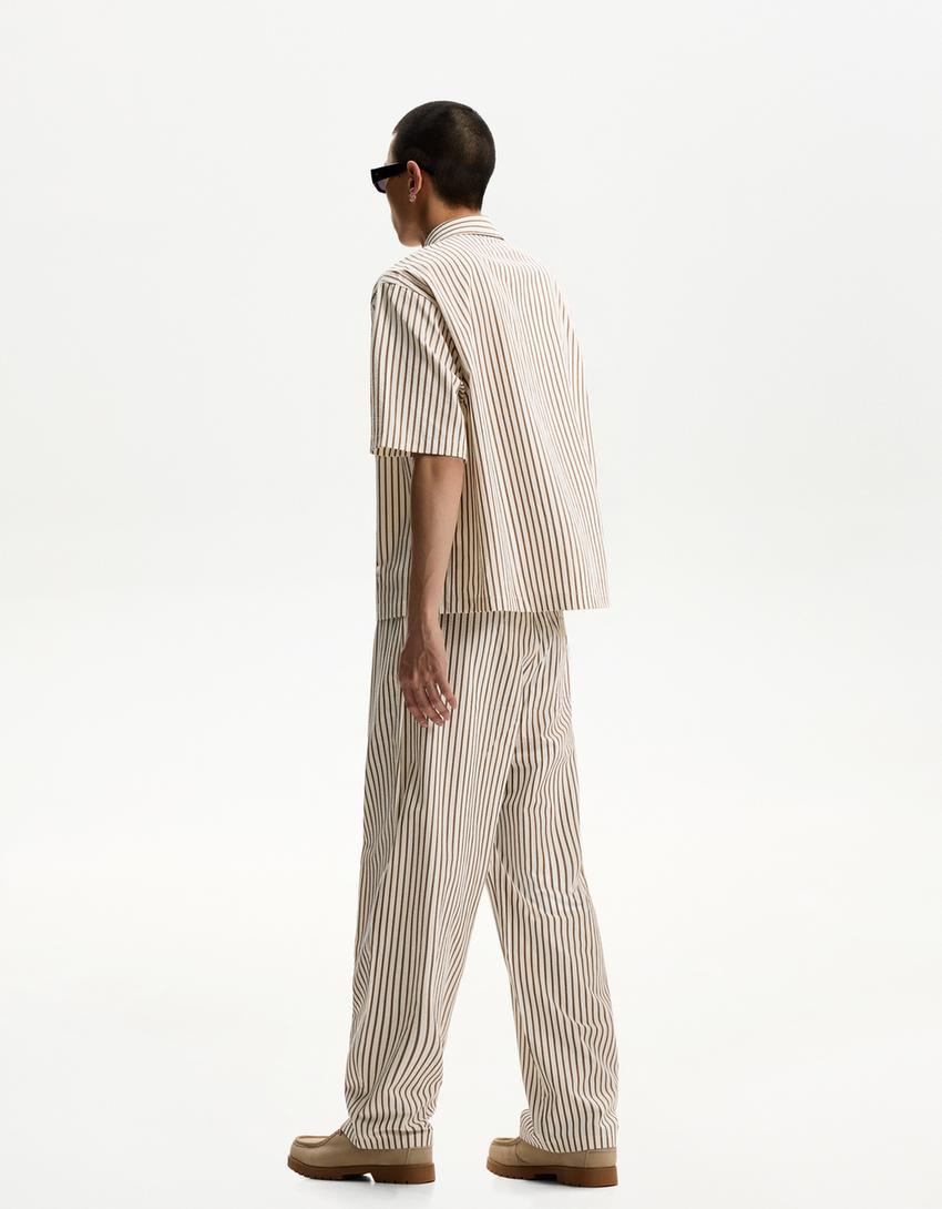 Conjunt camisa i pantalons-Marró-1