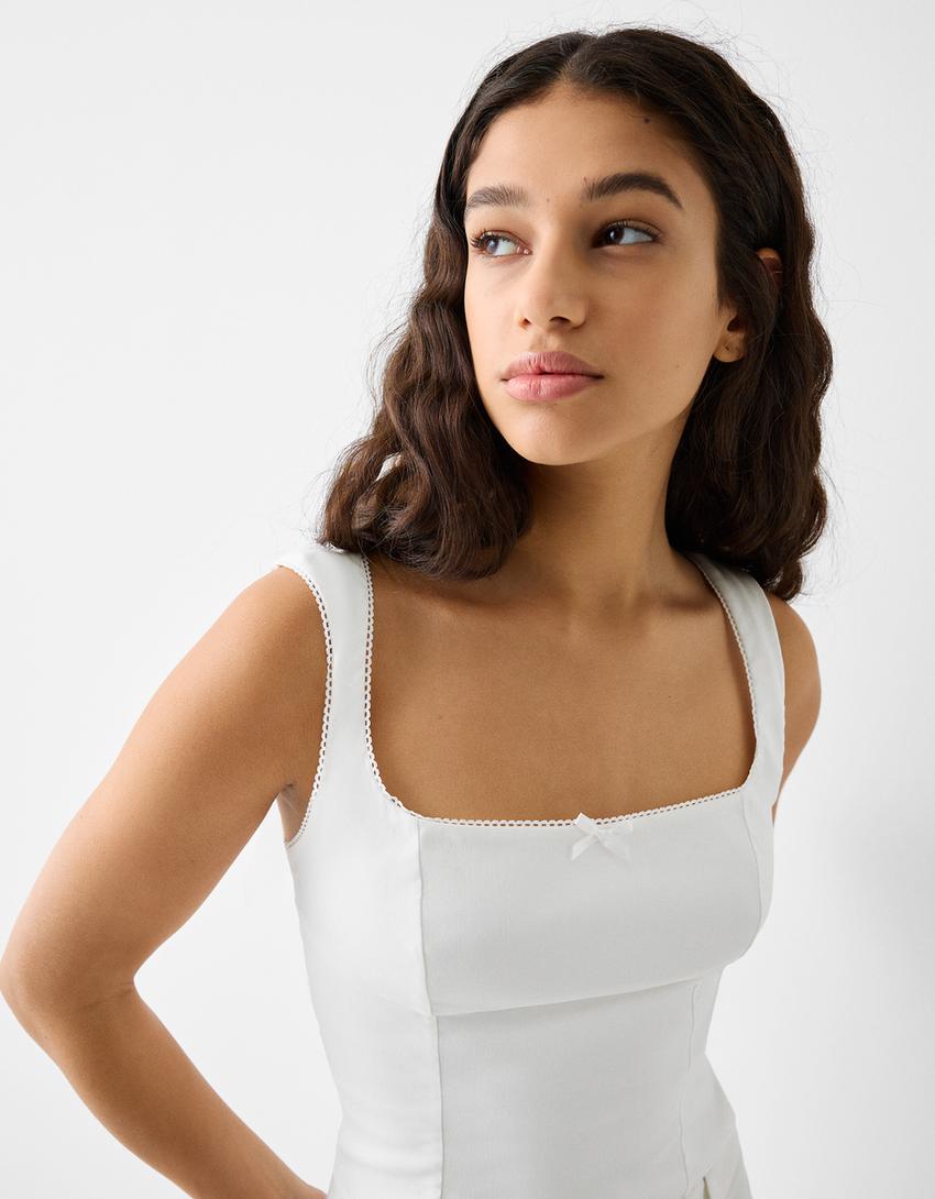 توب بنغالي بتفصيل فيونكة-أبيض-2