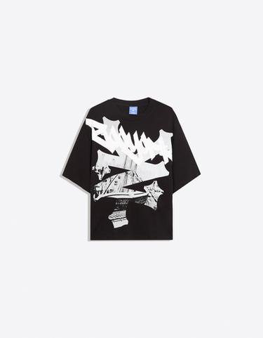 Short sleeve boxy ZOO YORK X BERSHKA T-shirt — Black 6