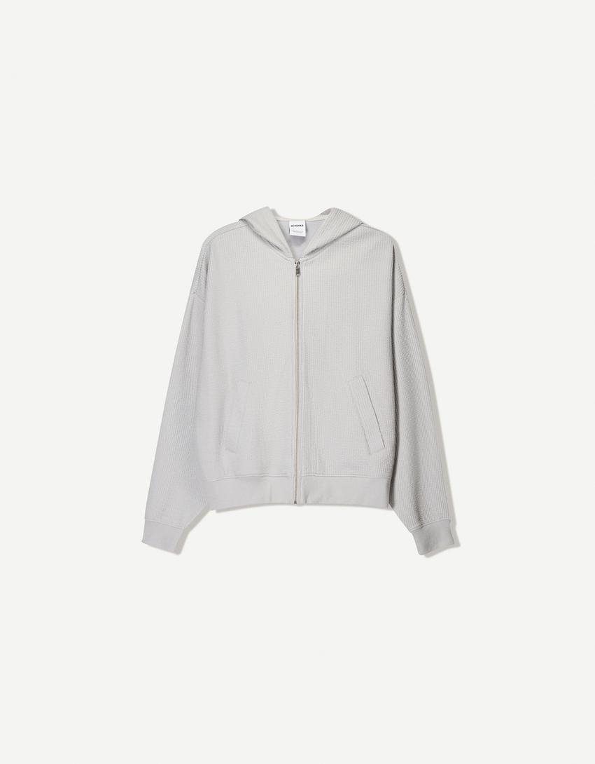 Set sweatshirt och byxor-Grå-4