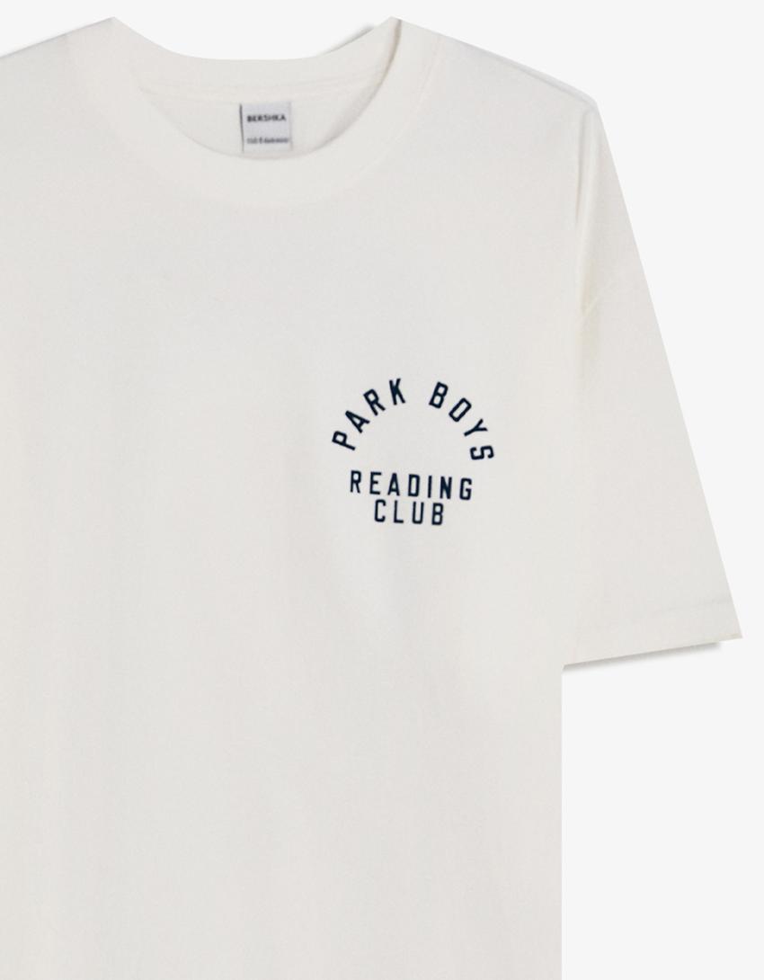 Short sleeve T-shirt with print-Off white