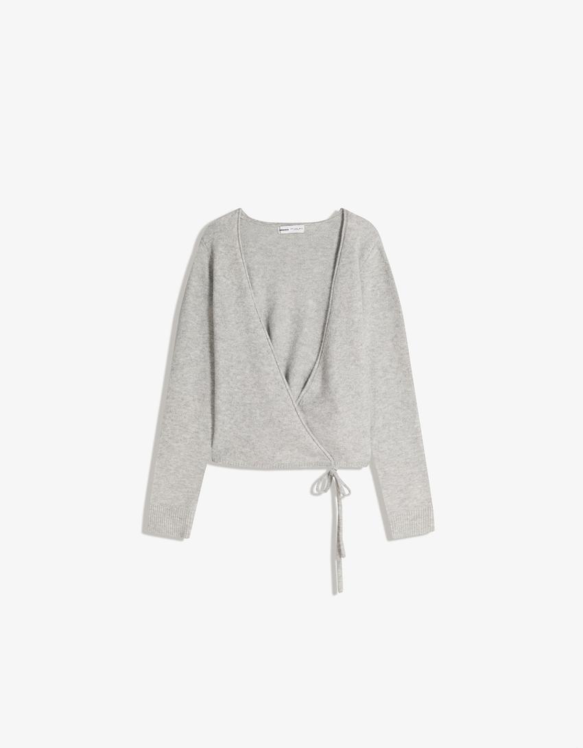 Ballerina cardigan-Grey