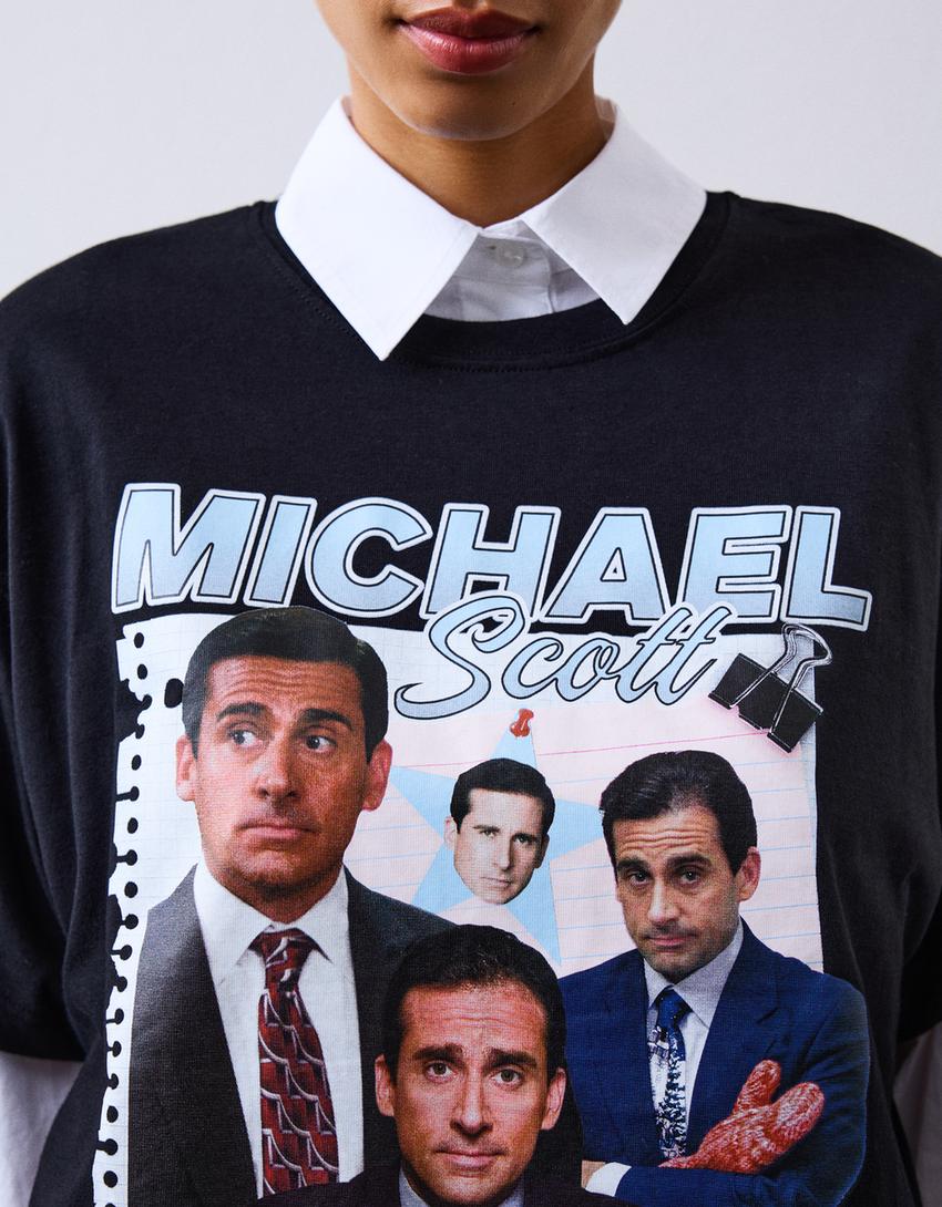 Lühikeste varrukatega T-särk Michael The Office-Must
