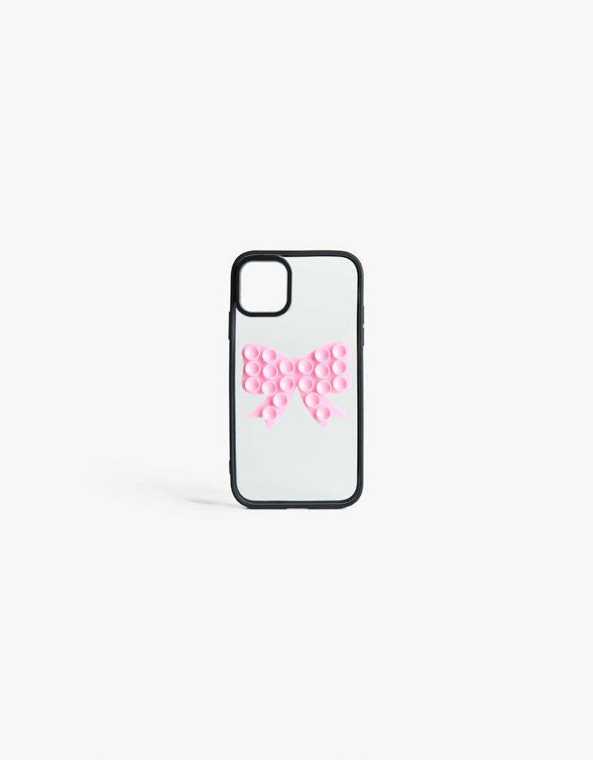 Funda móvil lazo ventosa-Rosa-0