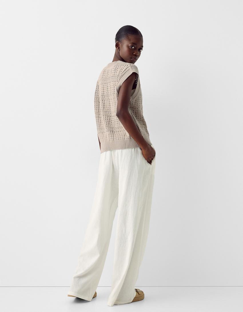 Chaleco estructura calados-Verde-1