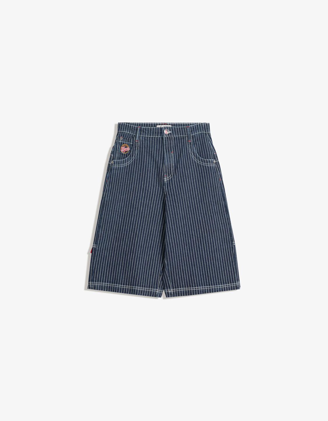 WNBA denim skater Bermuda shorts