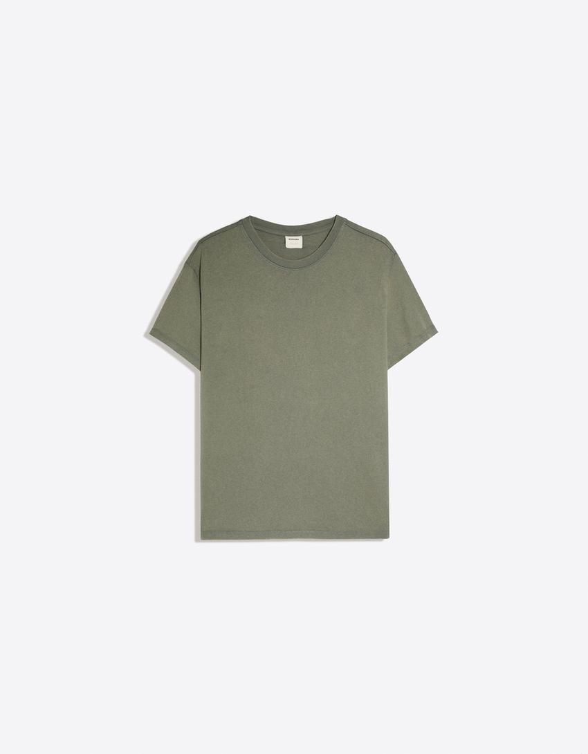 Camiseta manga corta-Kaki