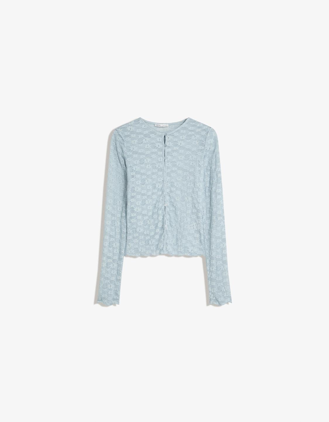 Blonde lace cardigan