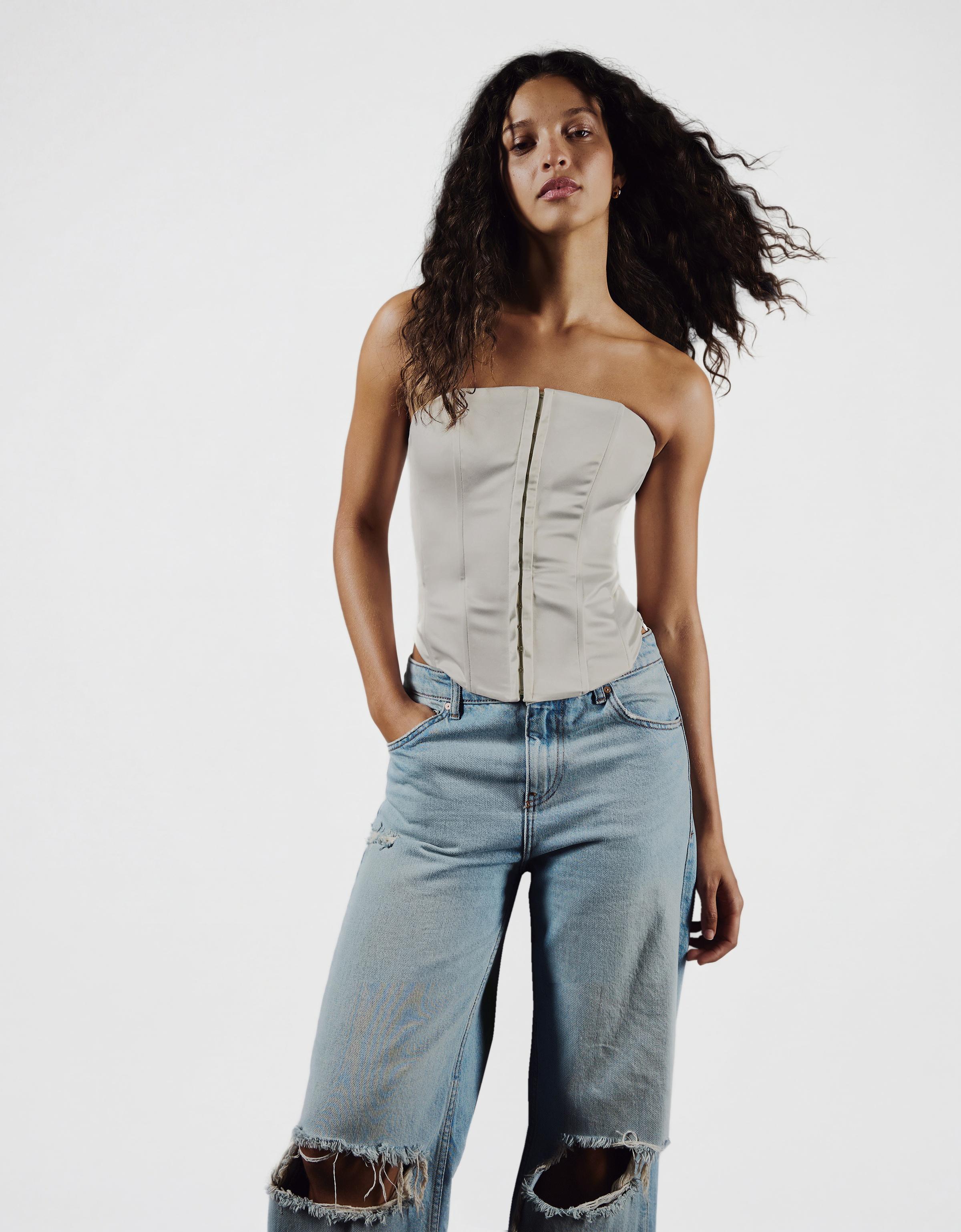 Saten büstiyer top - Görsel 28