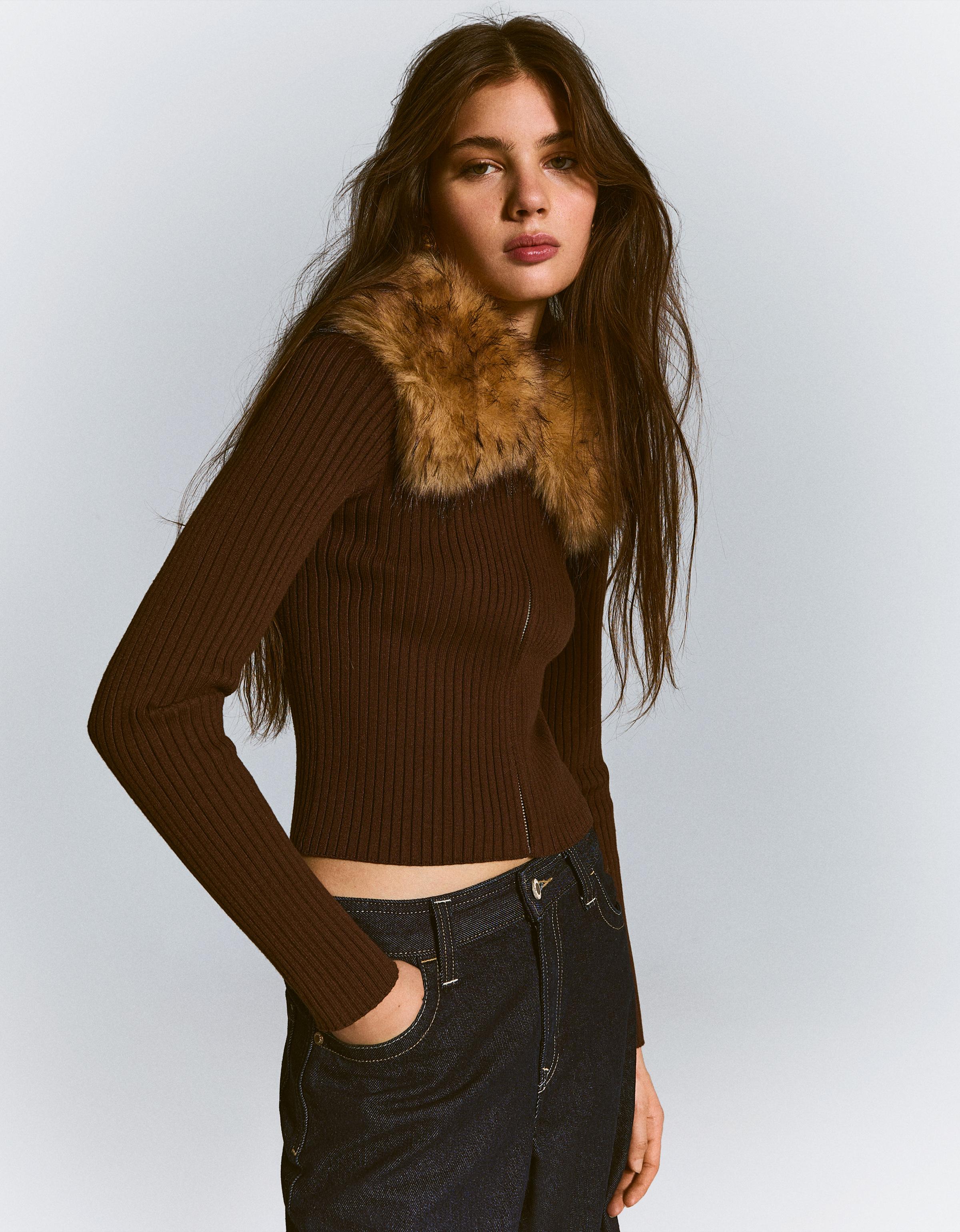 Women s Sweaters and Knitwear New Collection Bershka