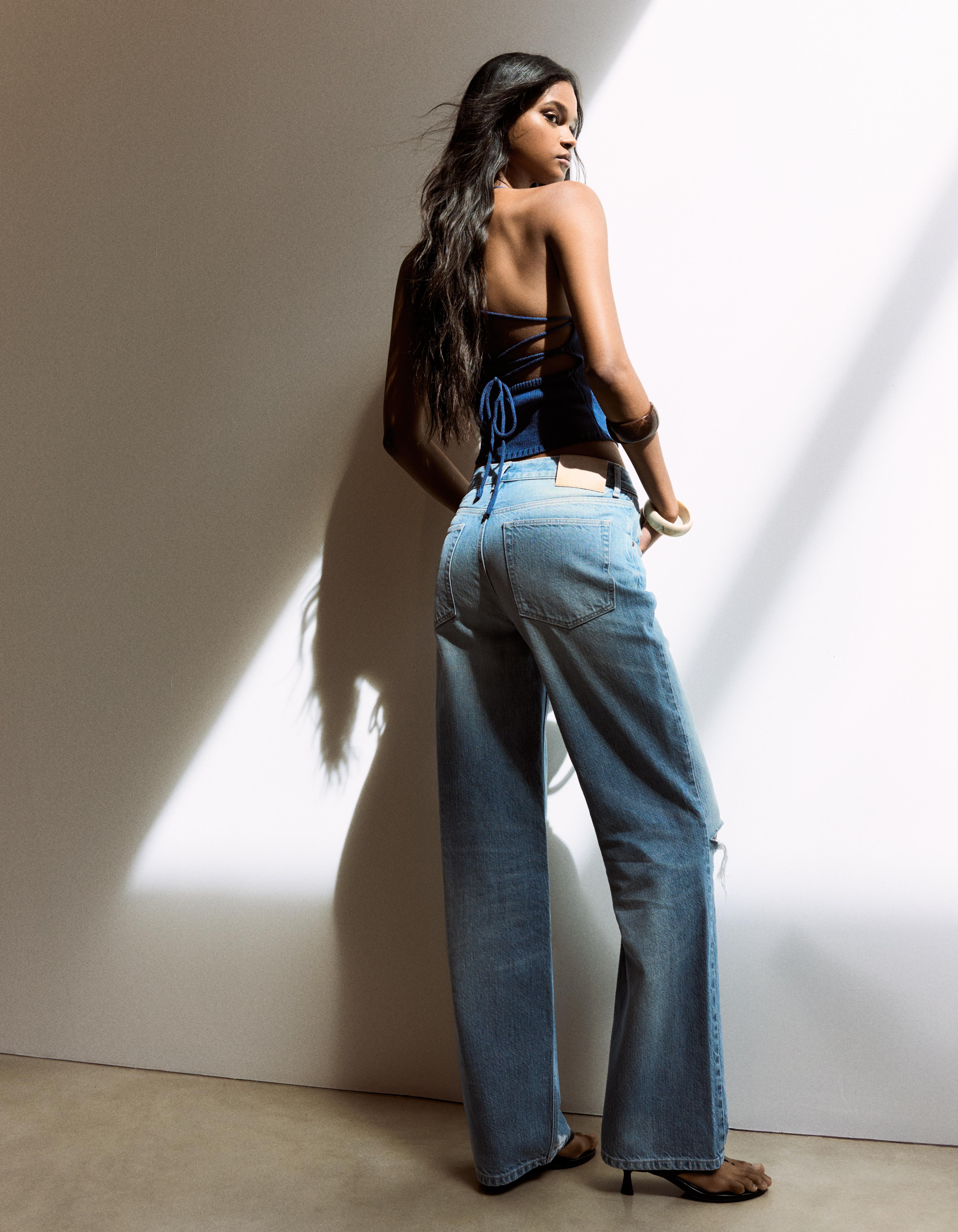 Straight baggy jeans — Light blue