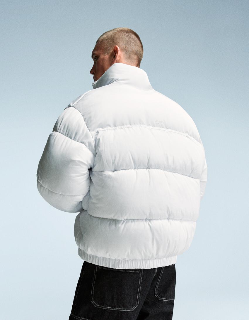 Technical puffer jacket-White-5