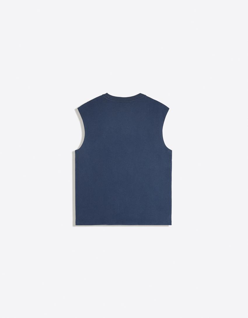 Camiseta sin mangas-Marino