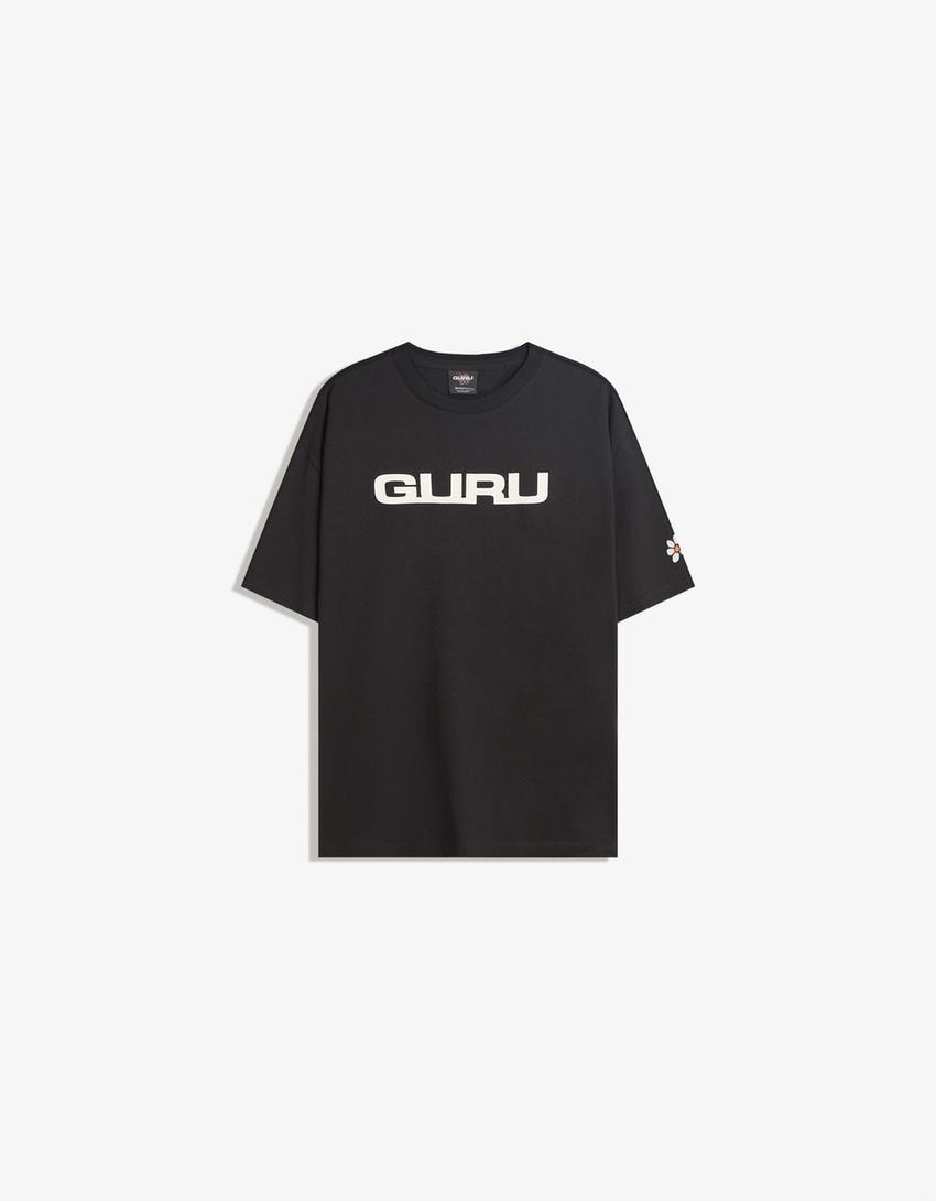 Camiseta Guru manga curta-Negro