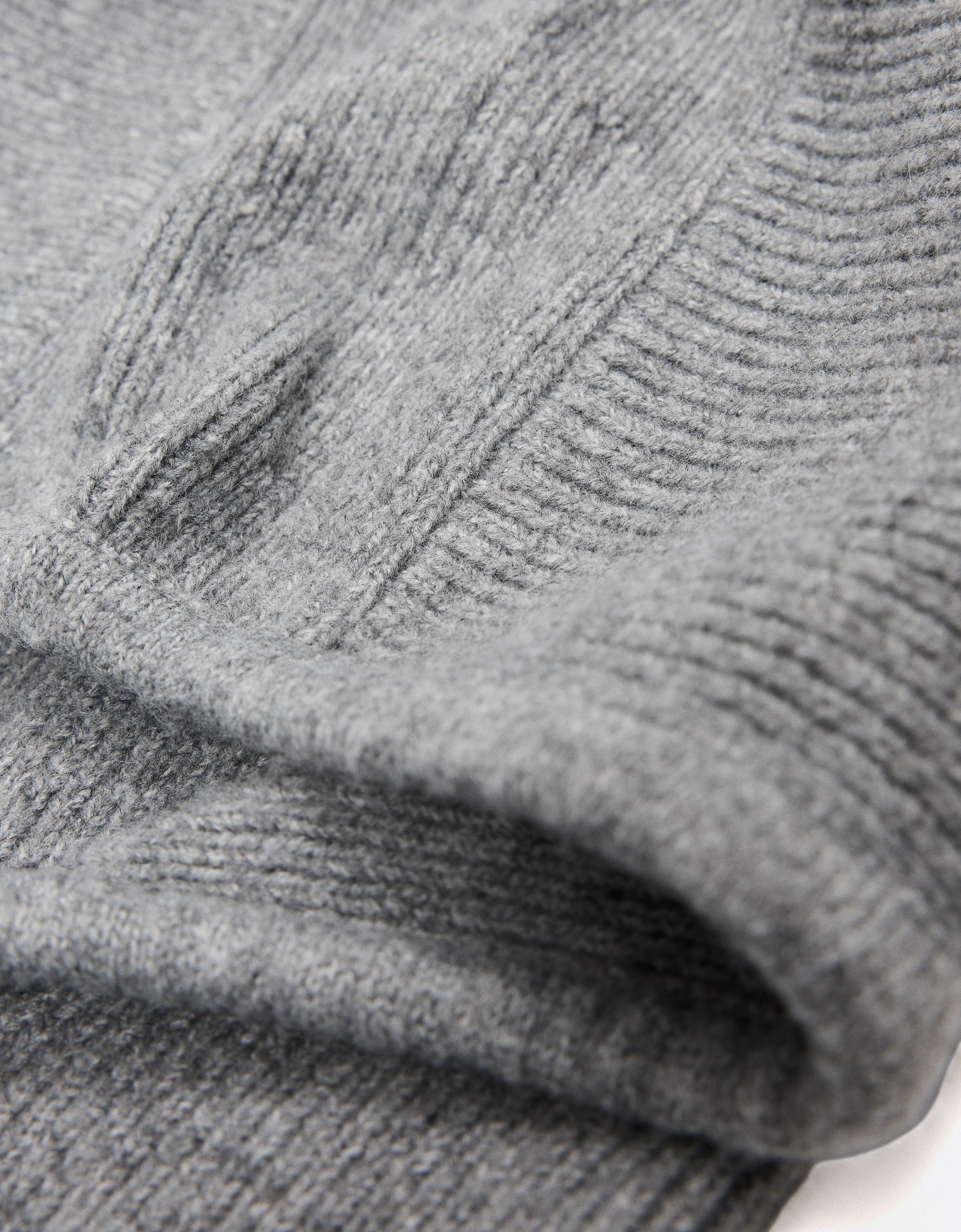 Knit balaclava — Grey