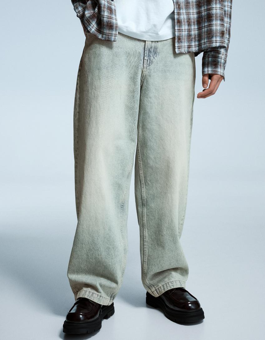 Jeans super baggy fit-Azul lavado