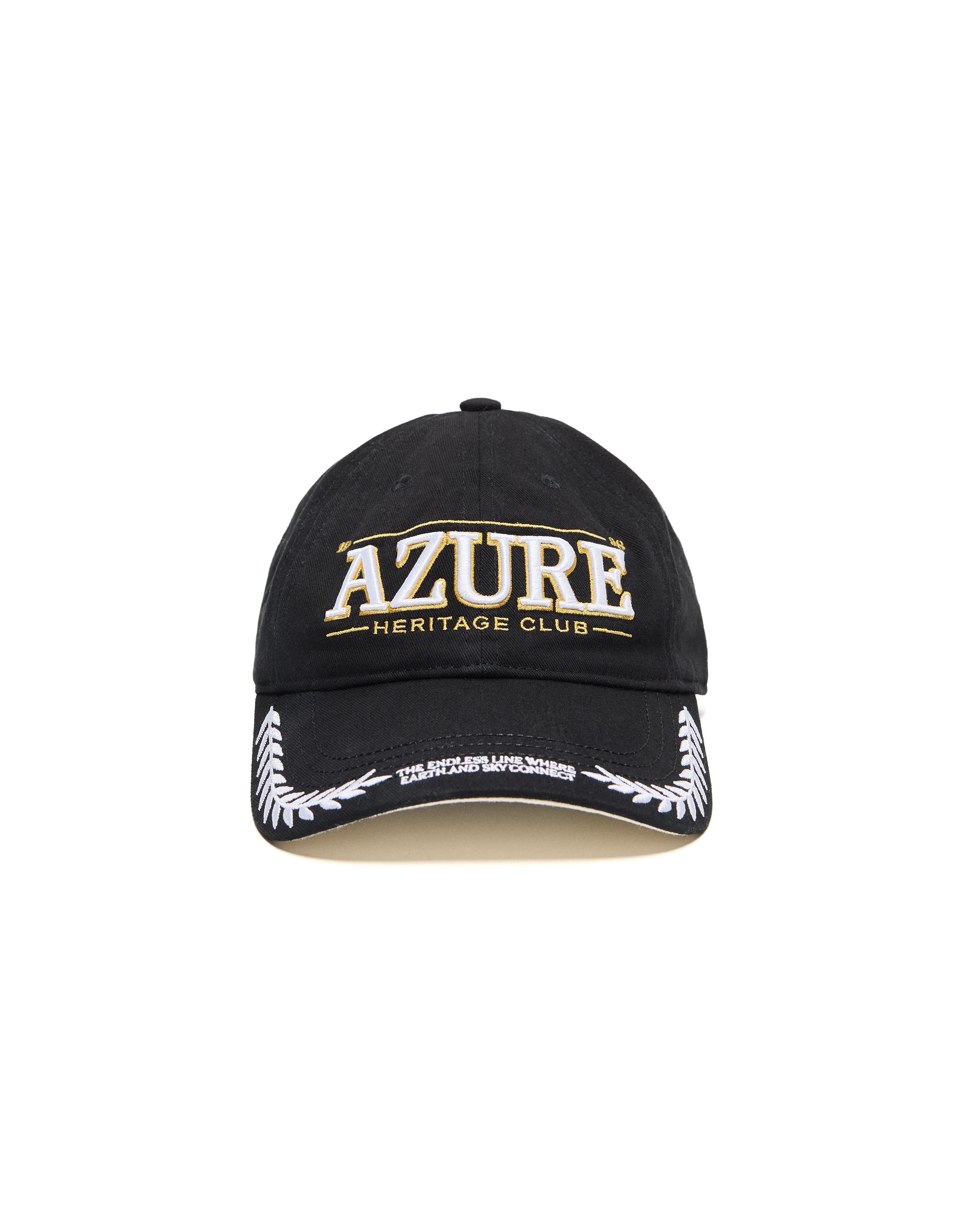 Embroidered cap — Black
