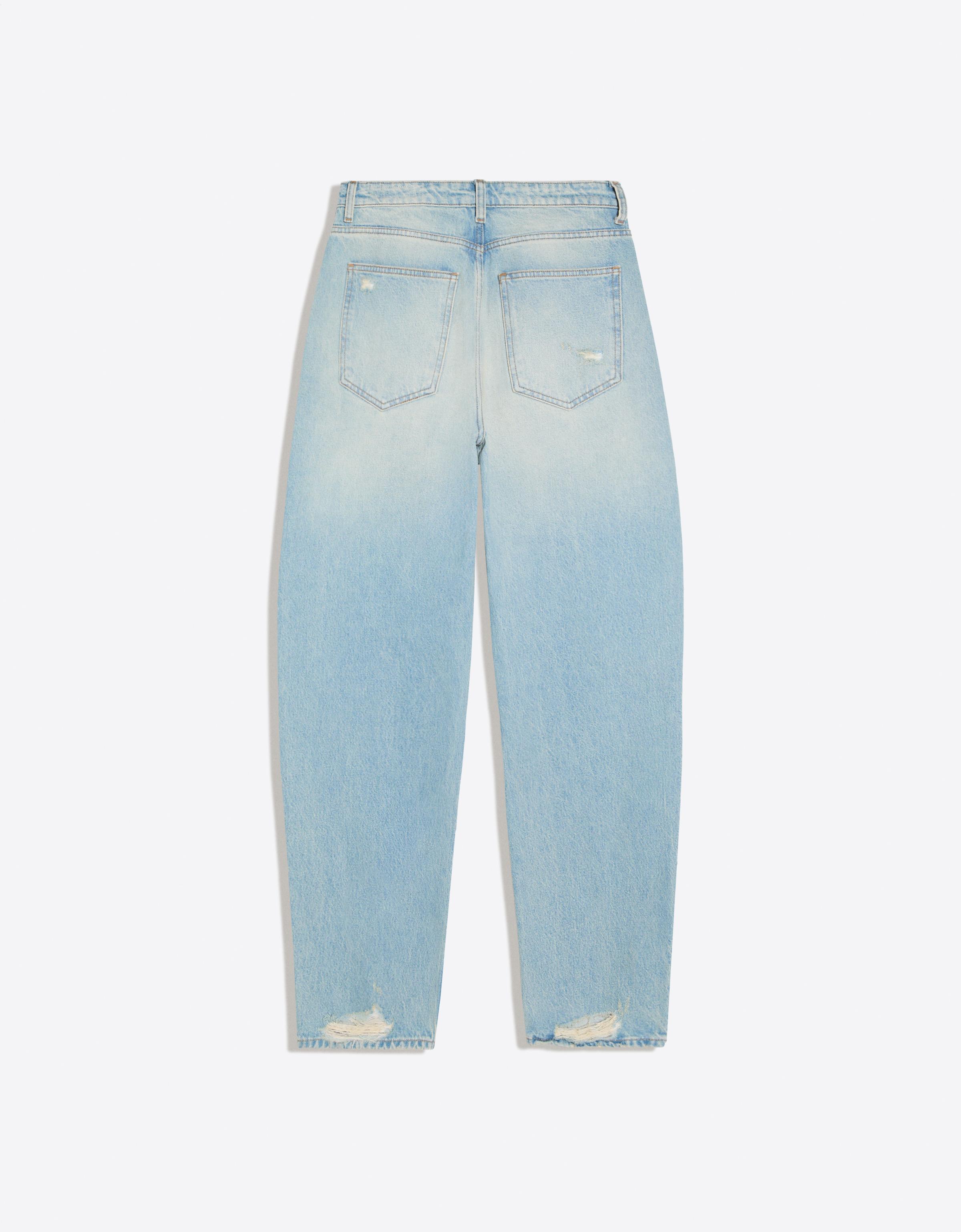 Ripped loose fit jeans — Light blue