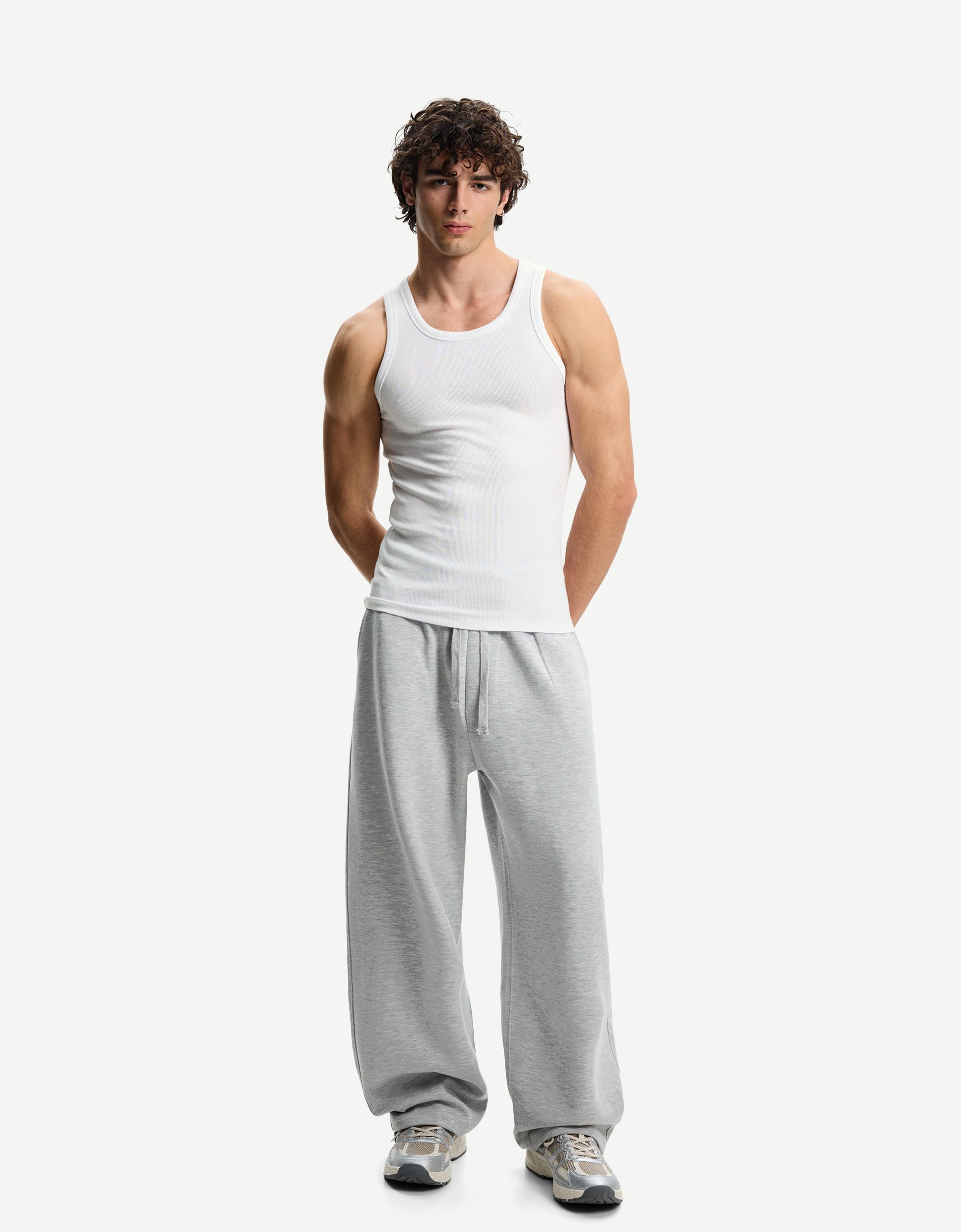 Strappy ribbed top - T-shirts - Men | Bershka