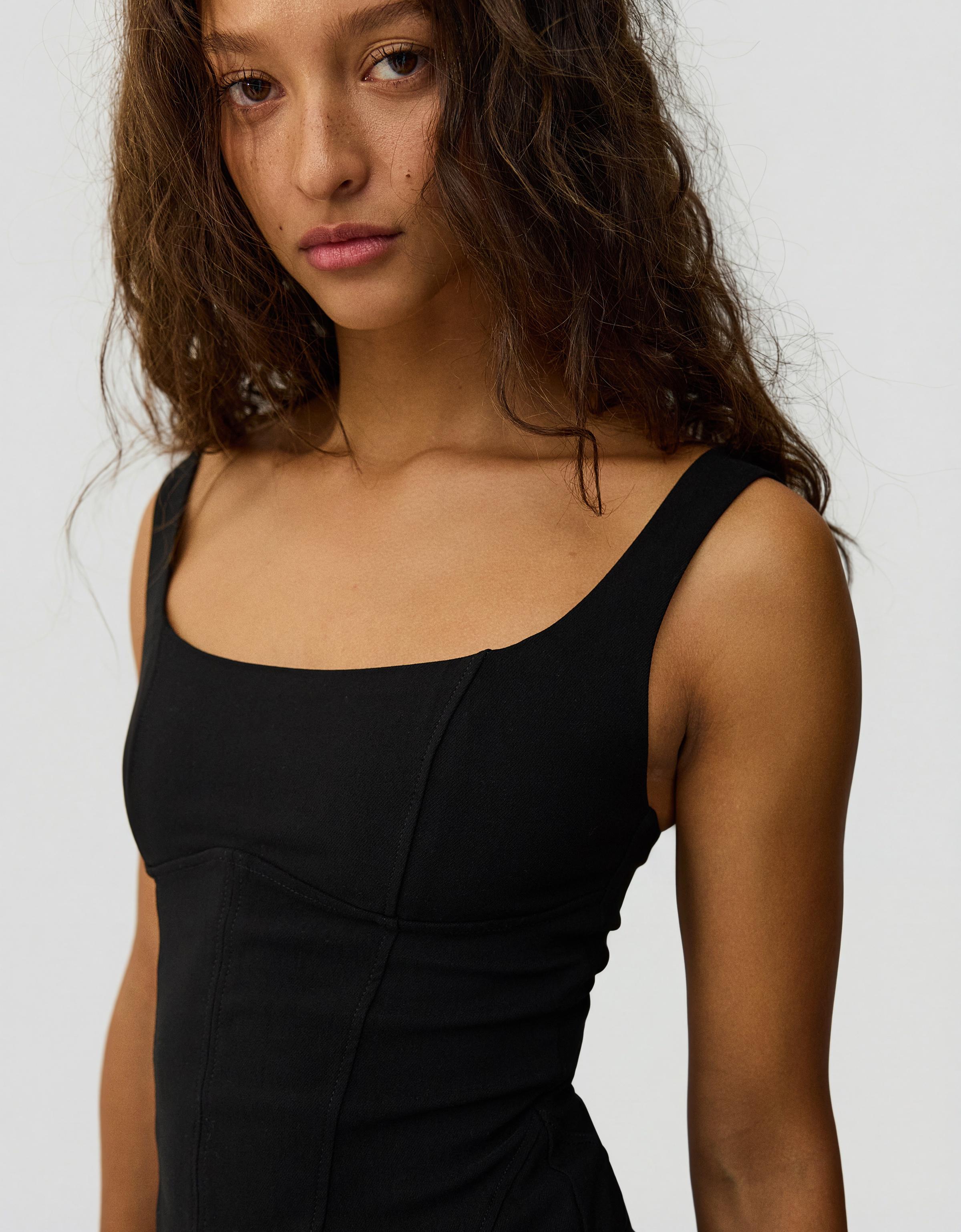 Bengal askılı mini elbise - Görsel 44