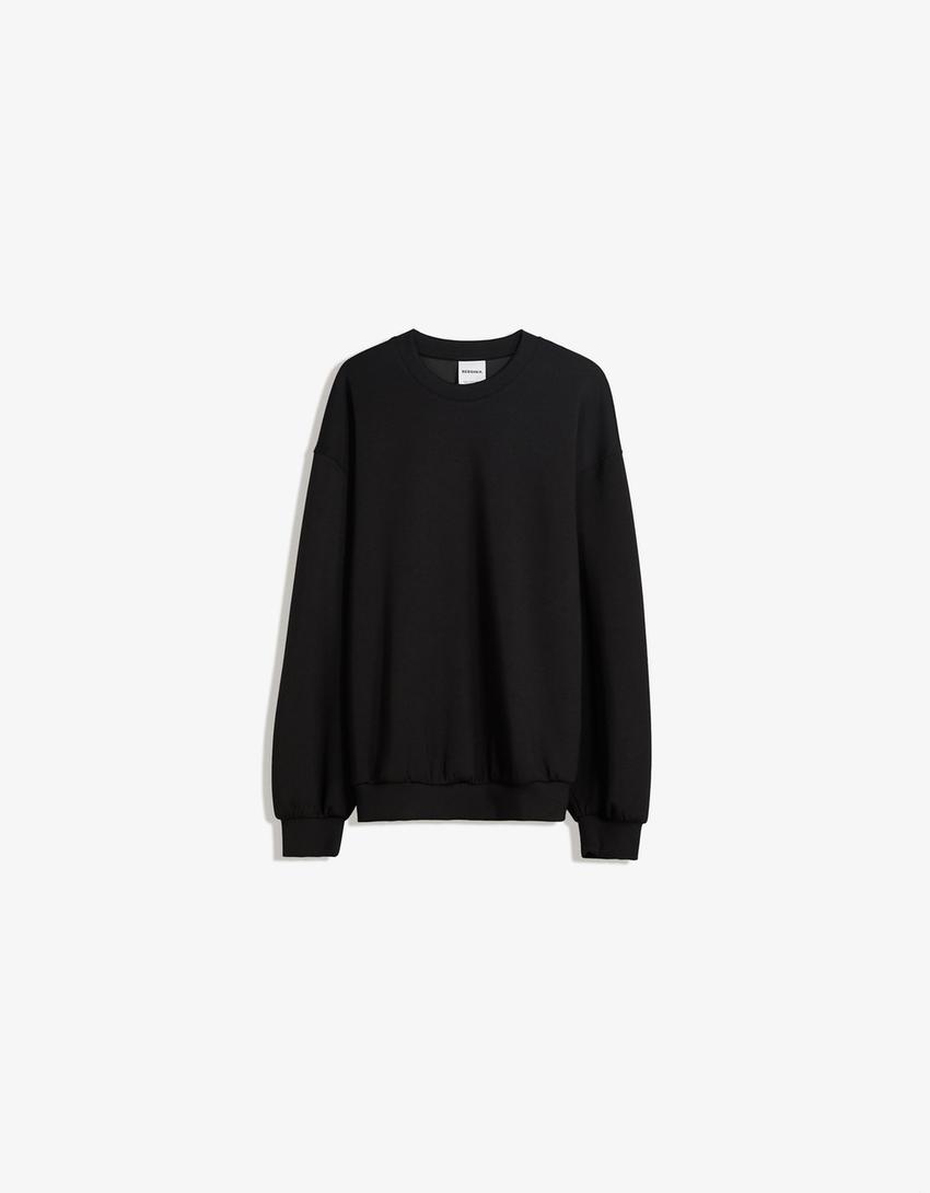 Modal blend sweatshirt and flared trousers set-Modal blend sweatshirt and flared trousers set-3