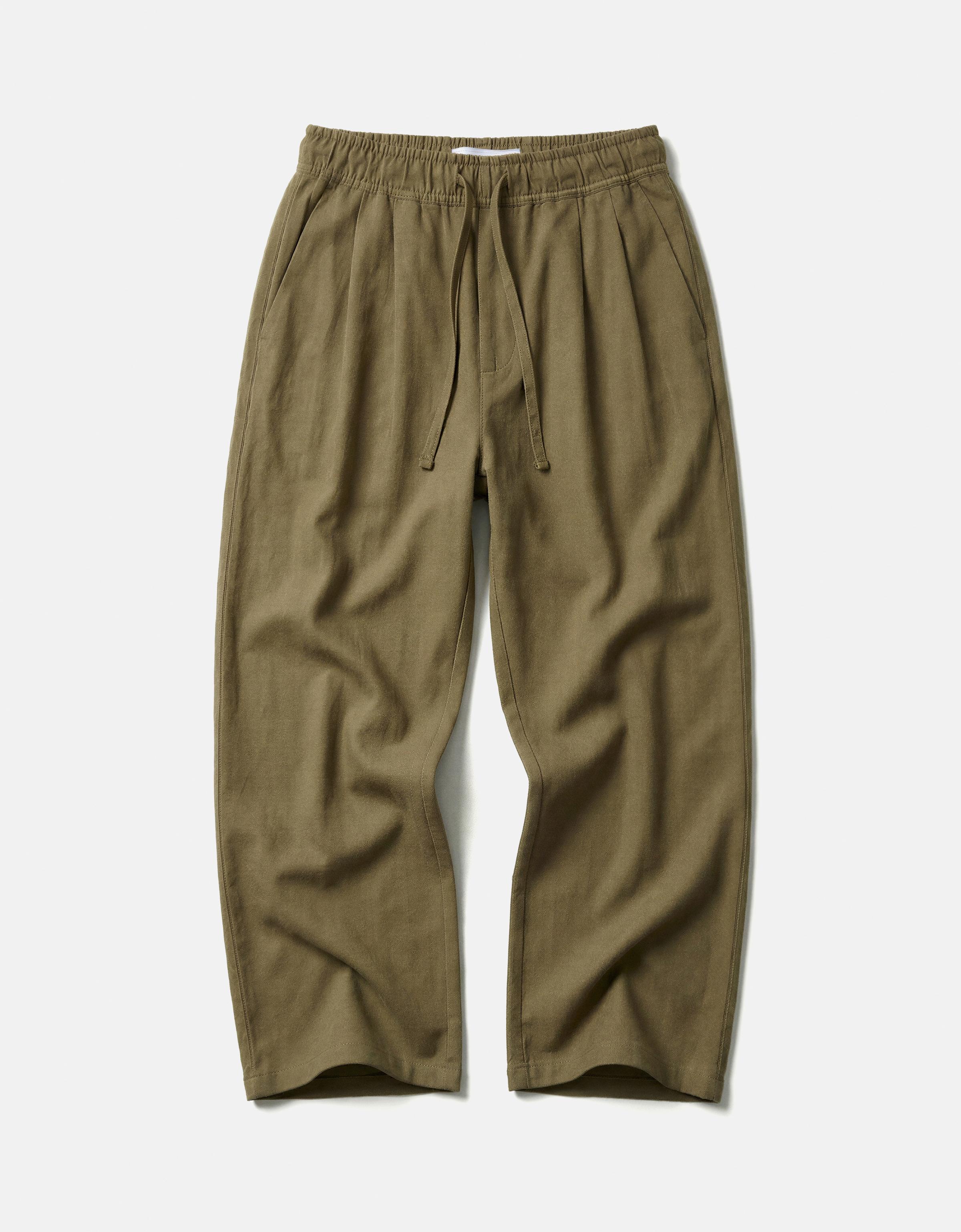 Rustic baggy trousers — Khaki